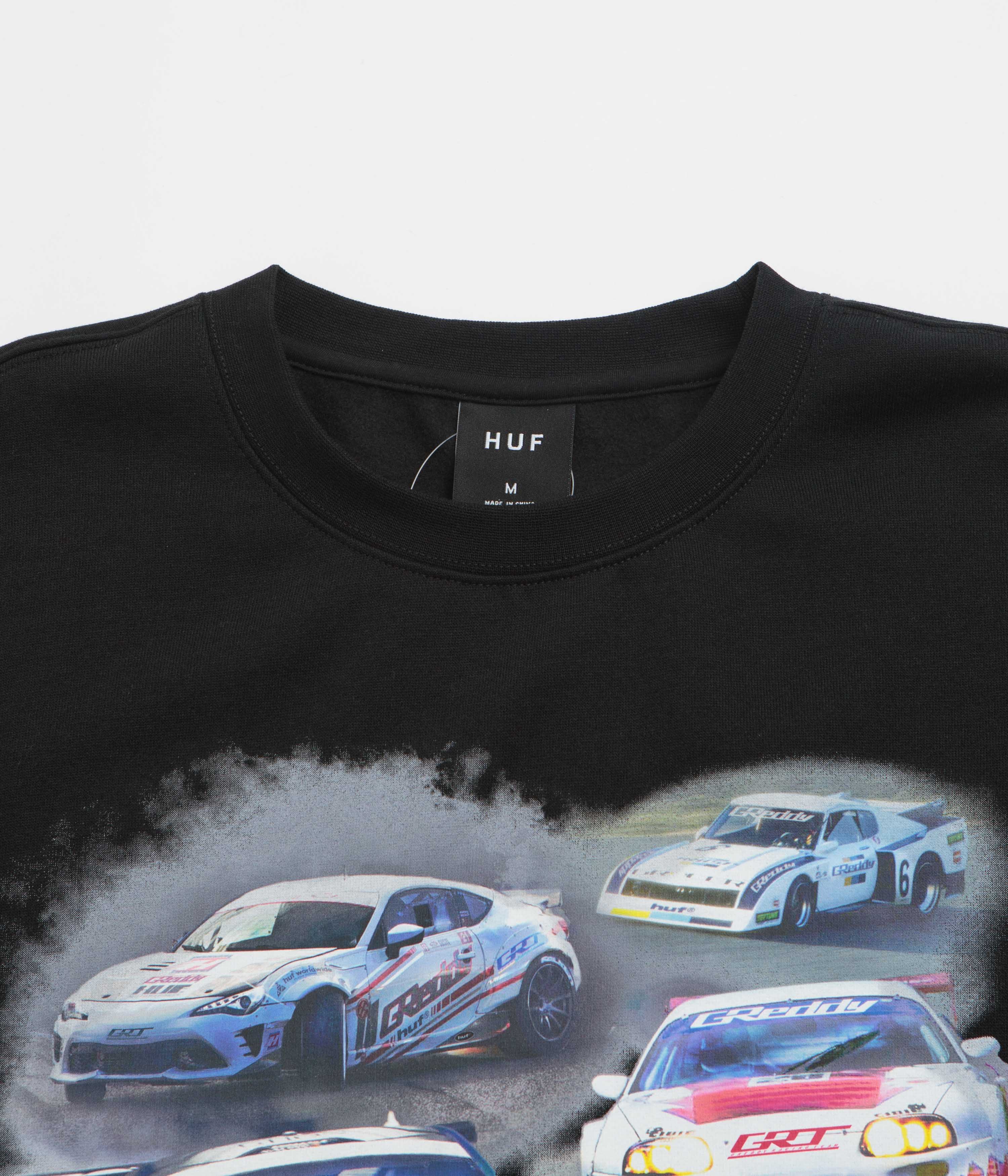 HUF Greddy Showcase Crewneck Sweatshirt - Black - Image 2