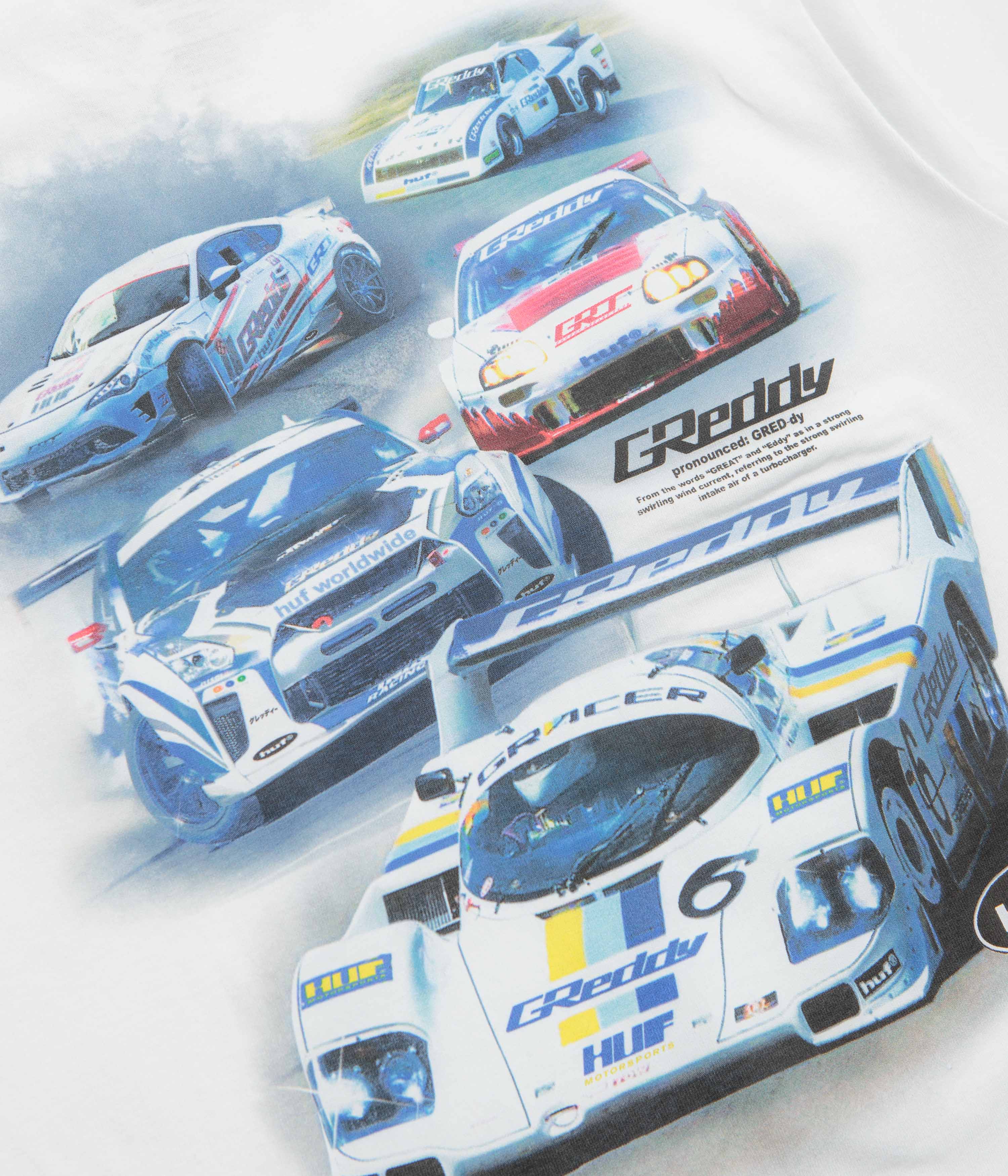 HUF Greddy Showcase T-Shirt - White - Image 5
