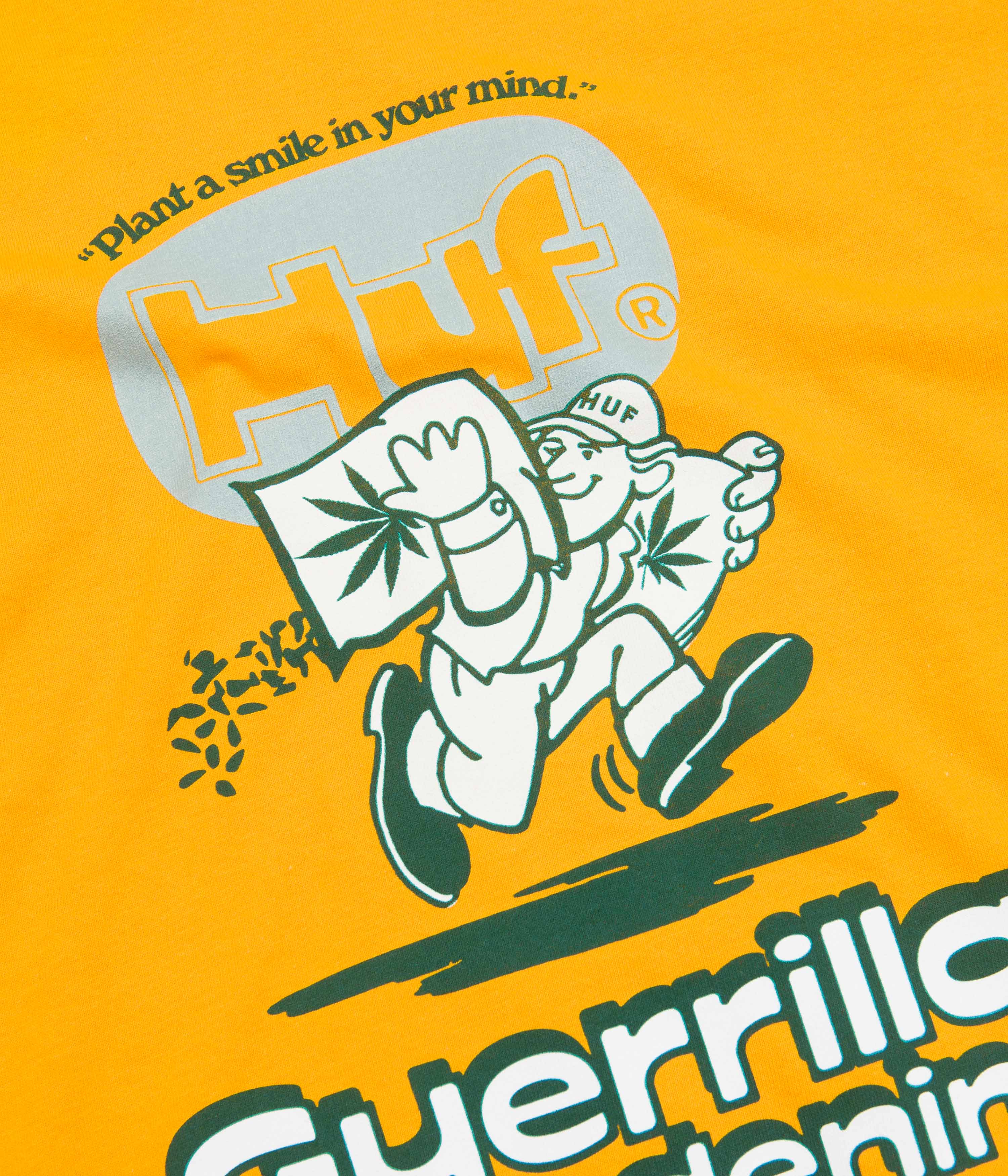 HUF Guerilla Gardening T-Shirt - Gold - Image 2