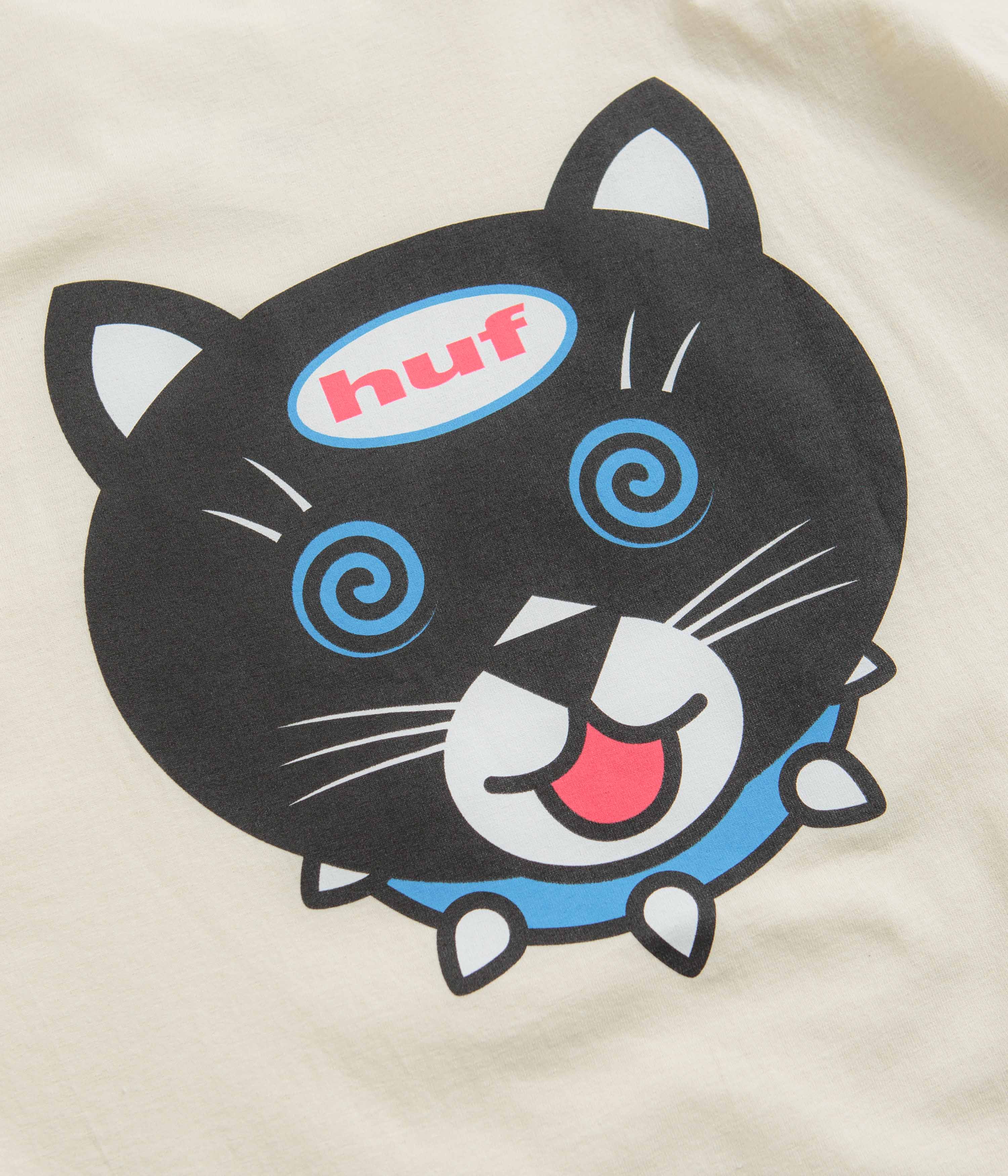 HUF Hypno Cat T-Shirt - Bone - Image 5