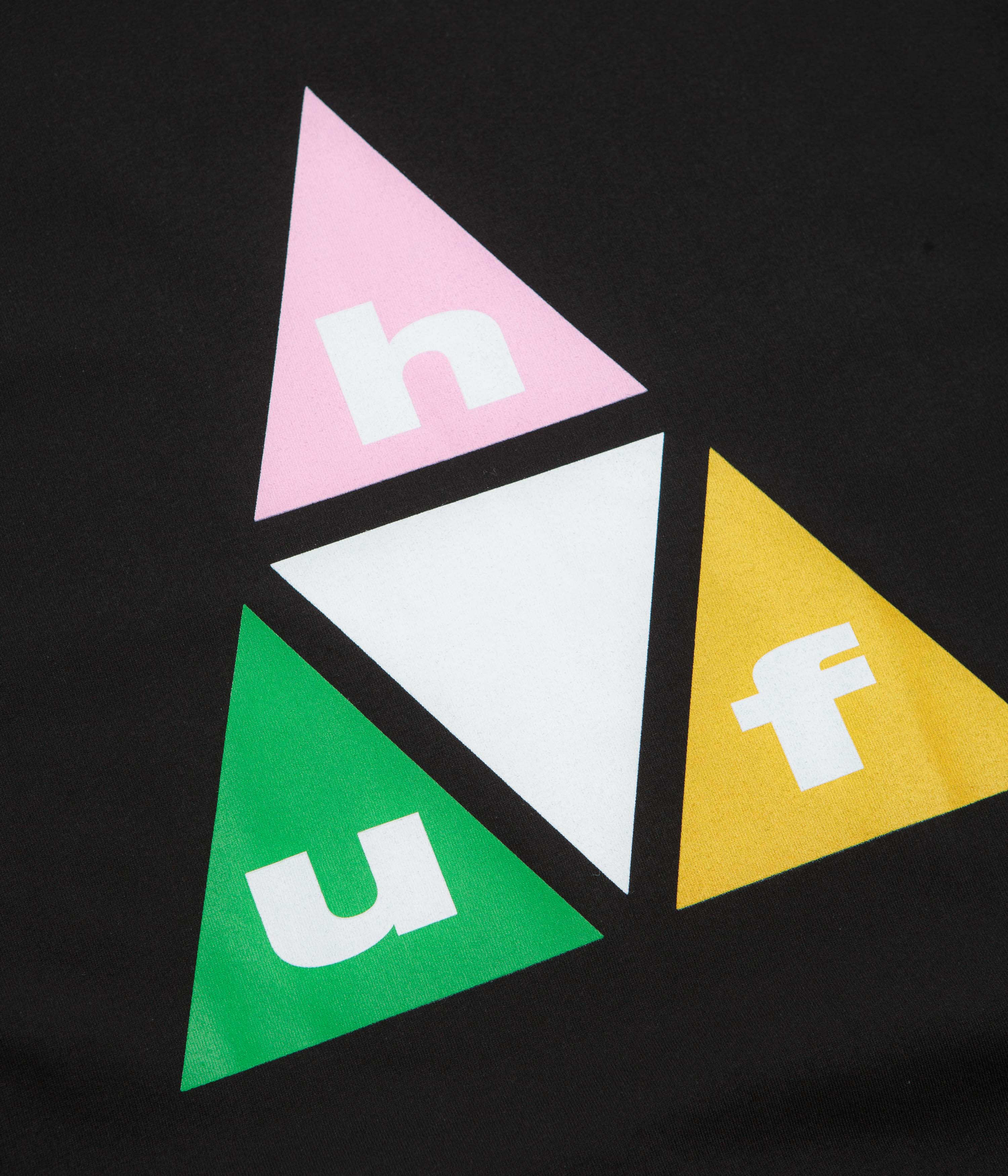 HUF Prism Triple Triangle Long Sleeve T-Shirt - Black / White - Image 4