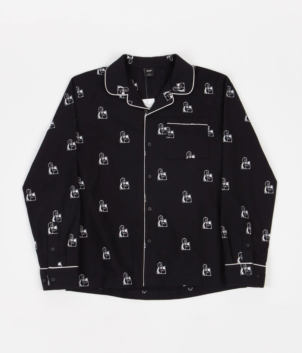 HUF Remio Dog Flannel Shirt - Black