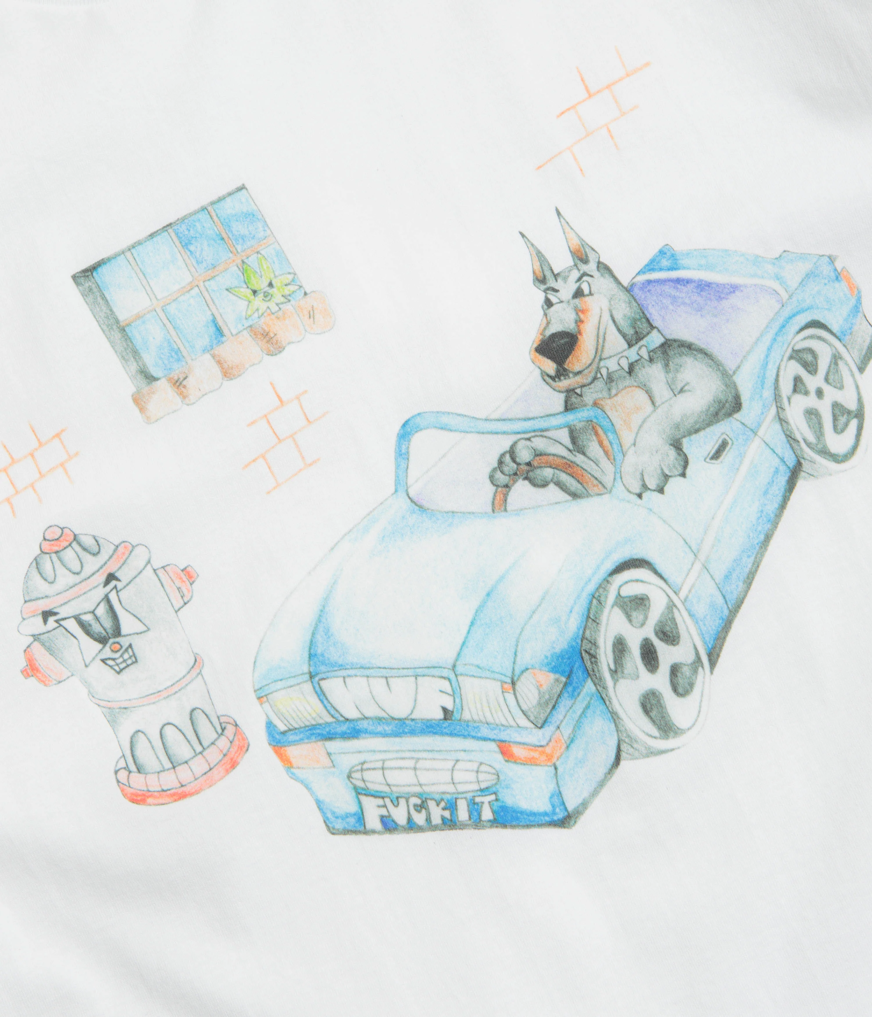 HUF Road Dawg T-Shirt - White - Image 2