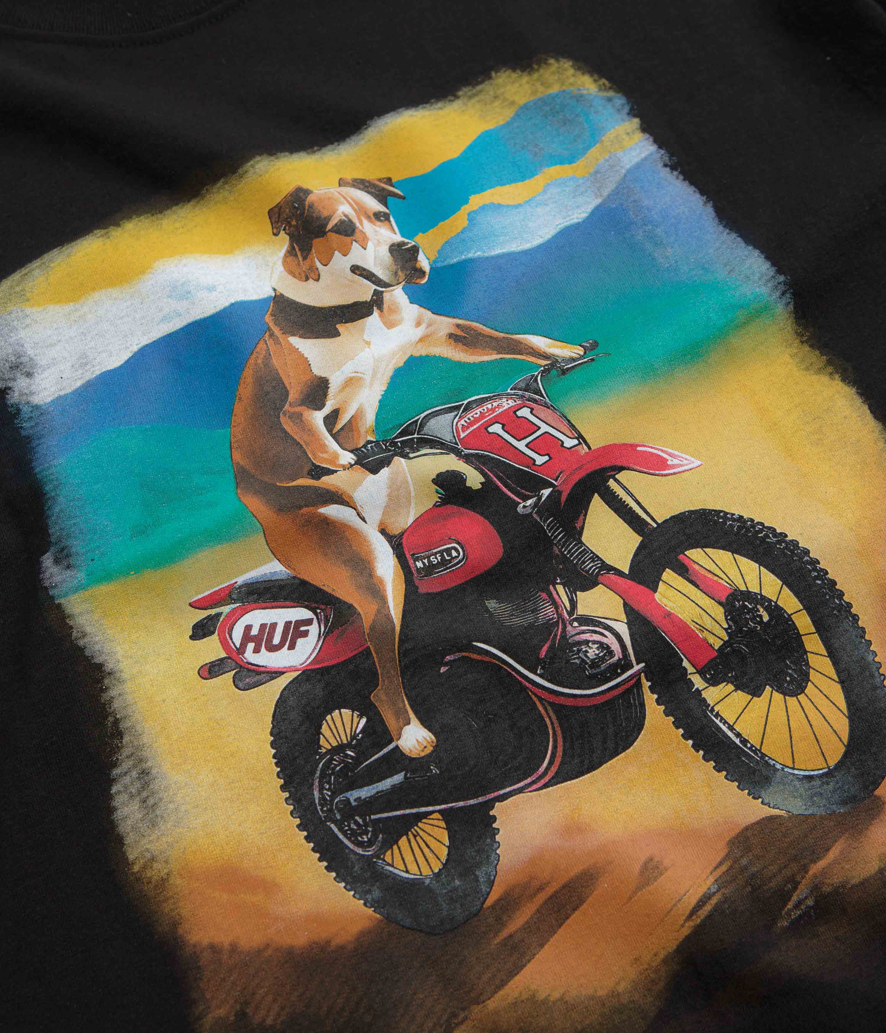 HUF Road Dog T-Shirt - Black - Image 2