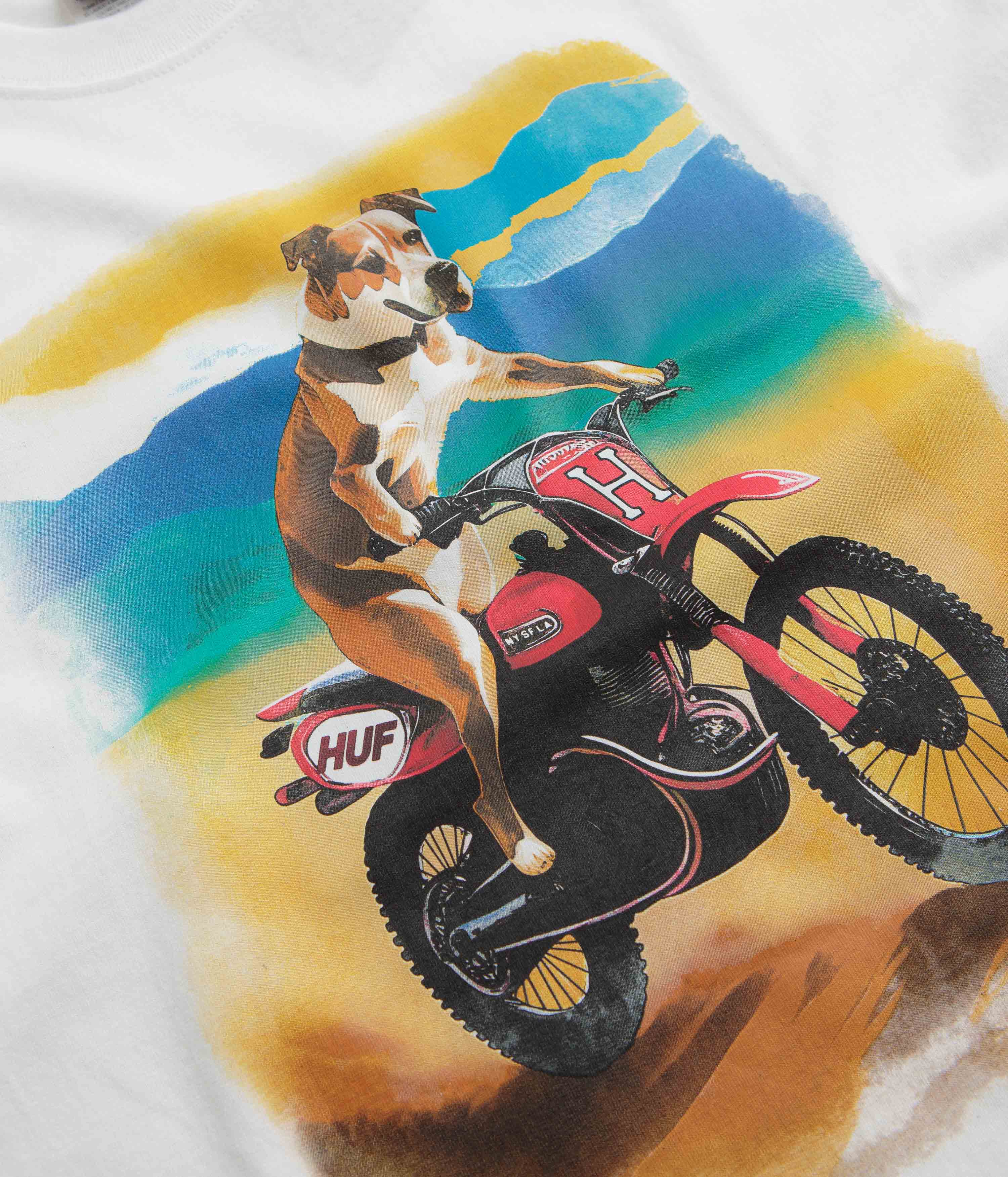 HUF Road Dog T-Shirt - White - Image 2