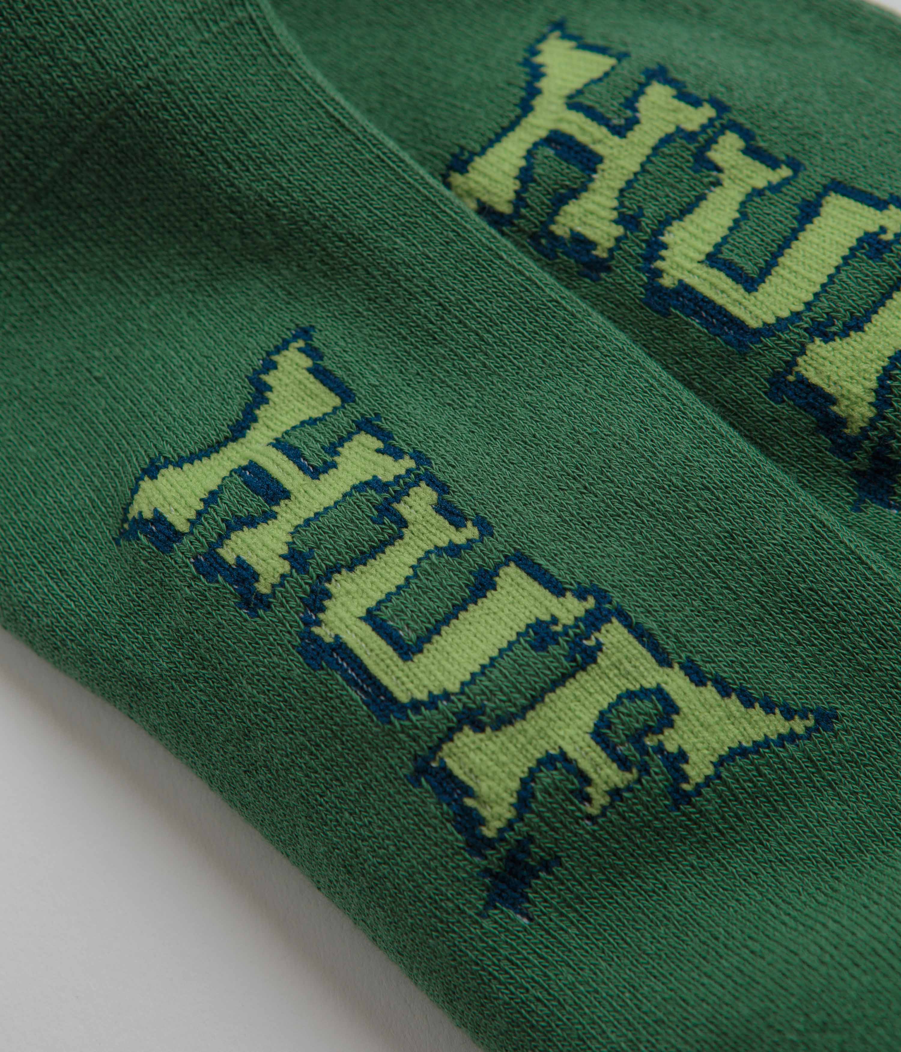 HUF Sassy H Crew Socks - Forest Green - Image 3