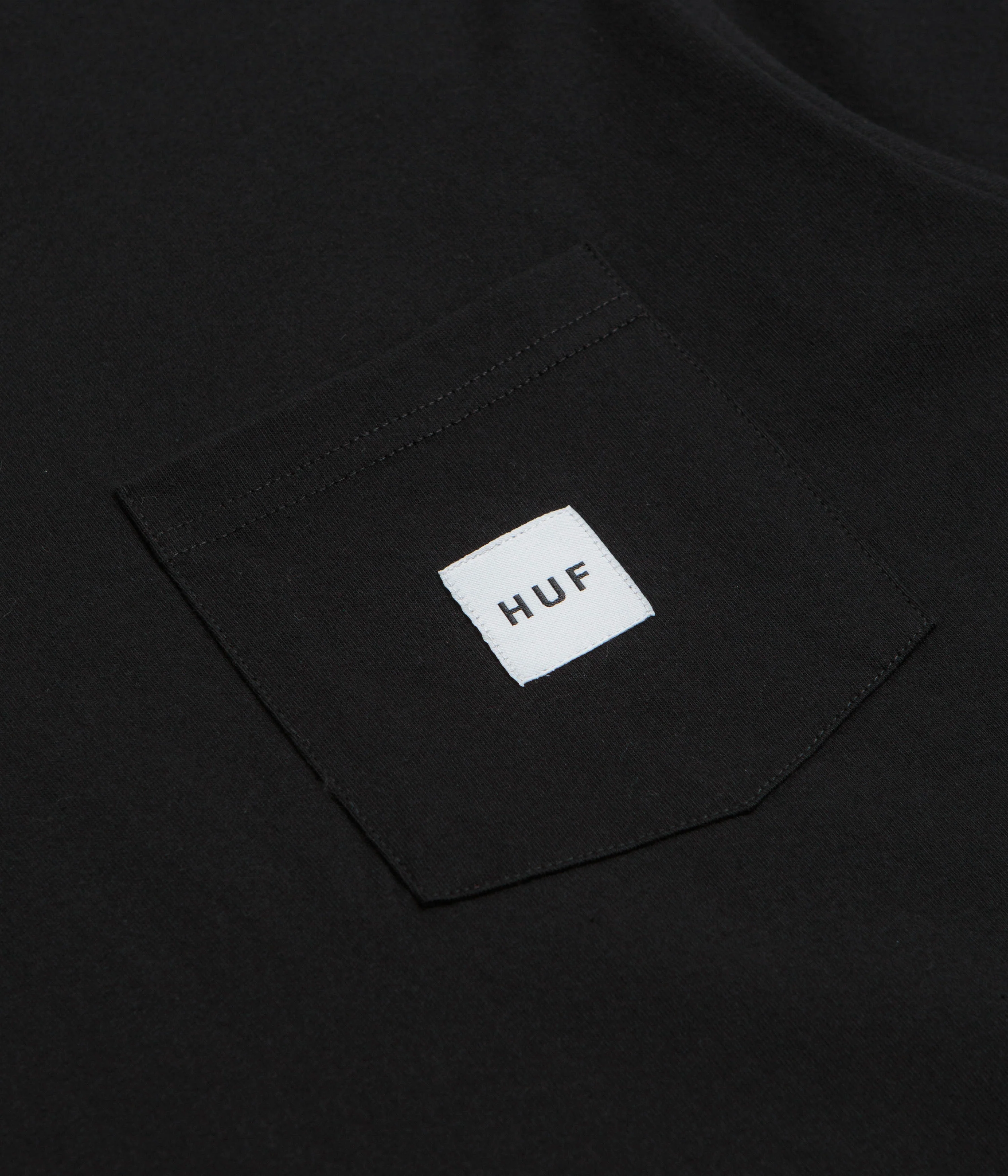 HUF Set Box Logo Pocket T-Shirt - Black - Image 3