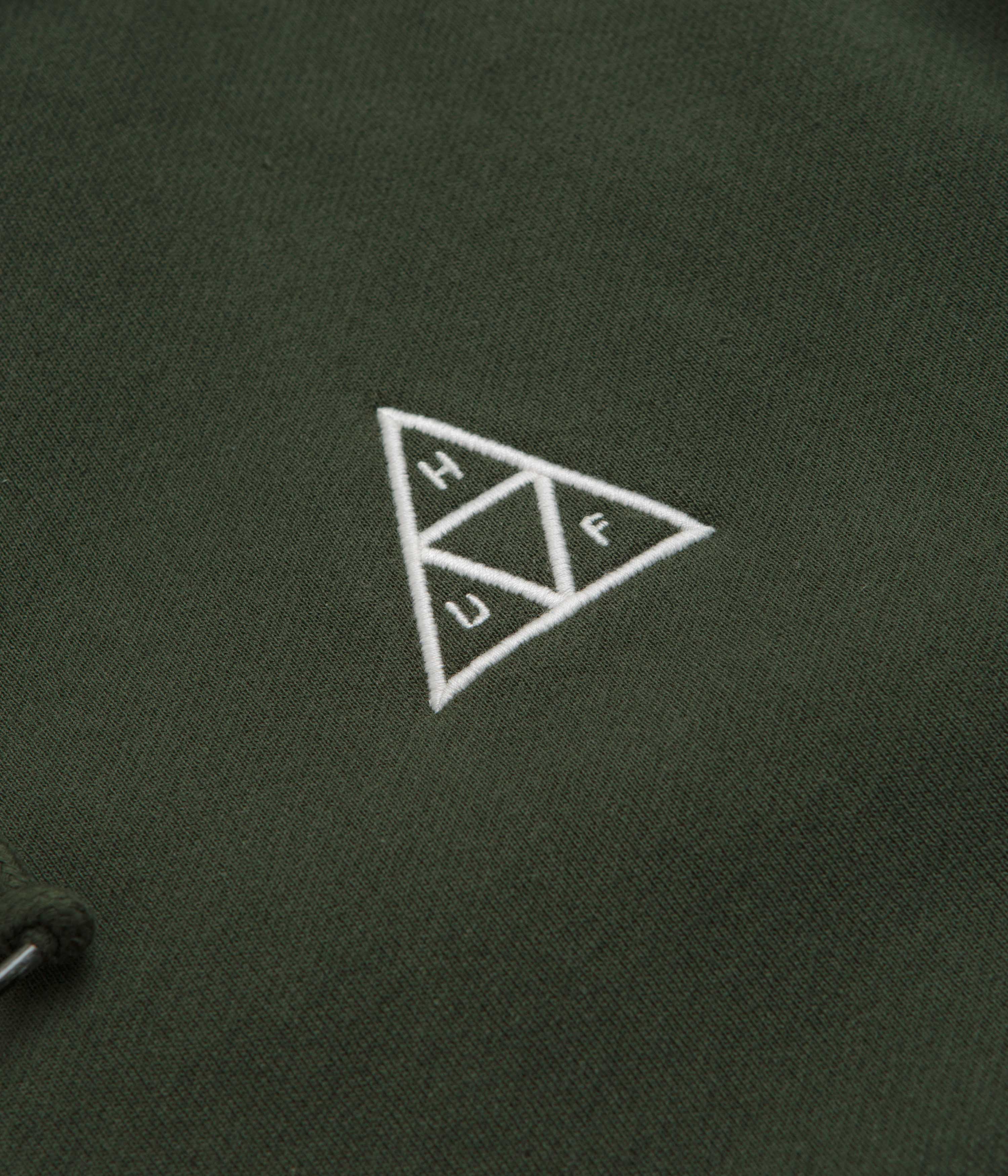 HUF Set TT Full Zip Hoodie - Hunter Green - Image 3