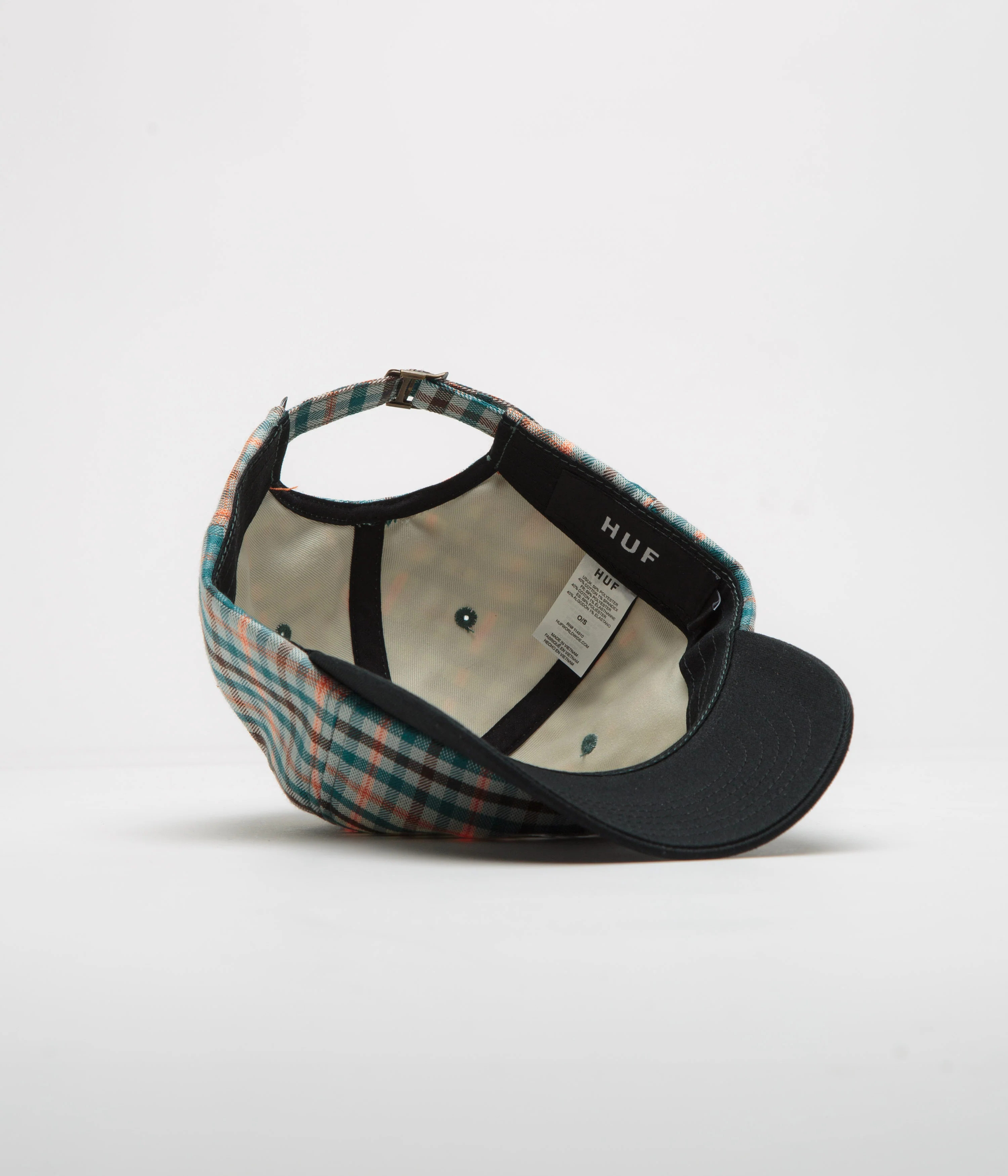HUF Shadow Plaid Cap - Black - Image 4