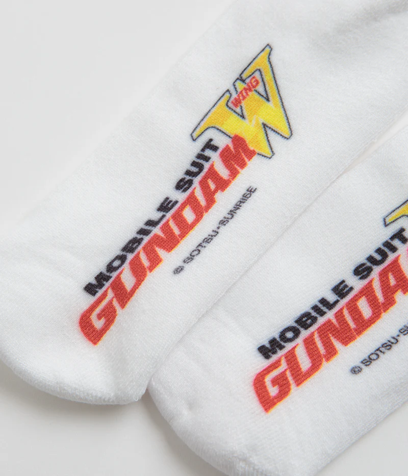 HUF Shenlong Gundam Crew Socks - White - Image 3