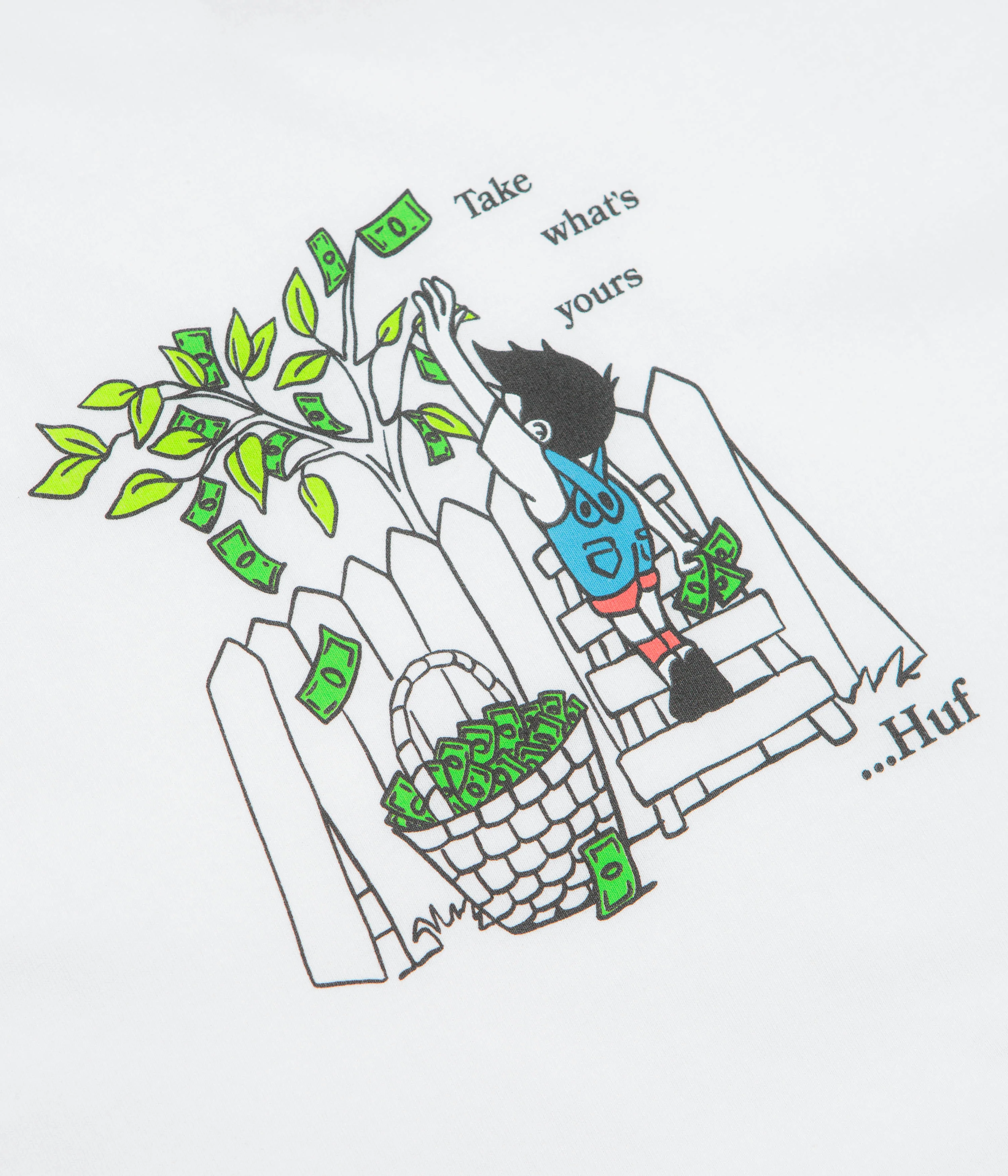 HUF Take Yours T-Shirt - White - Image 3