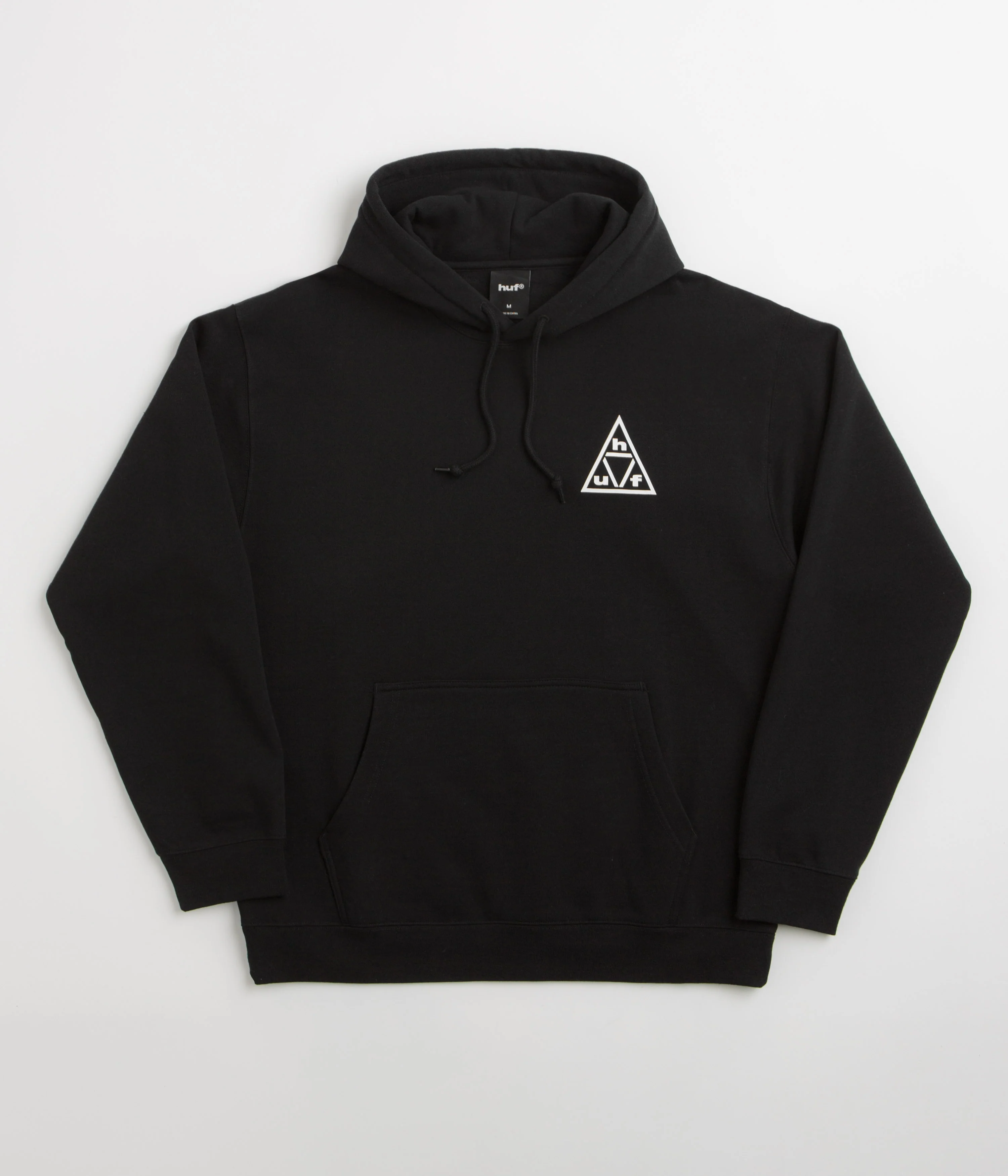 HUF Triple Triangle Hoodie - Black / White - Image 2