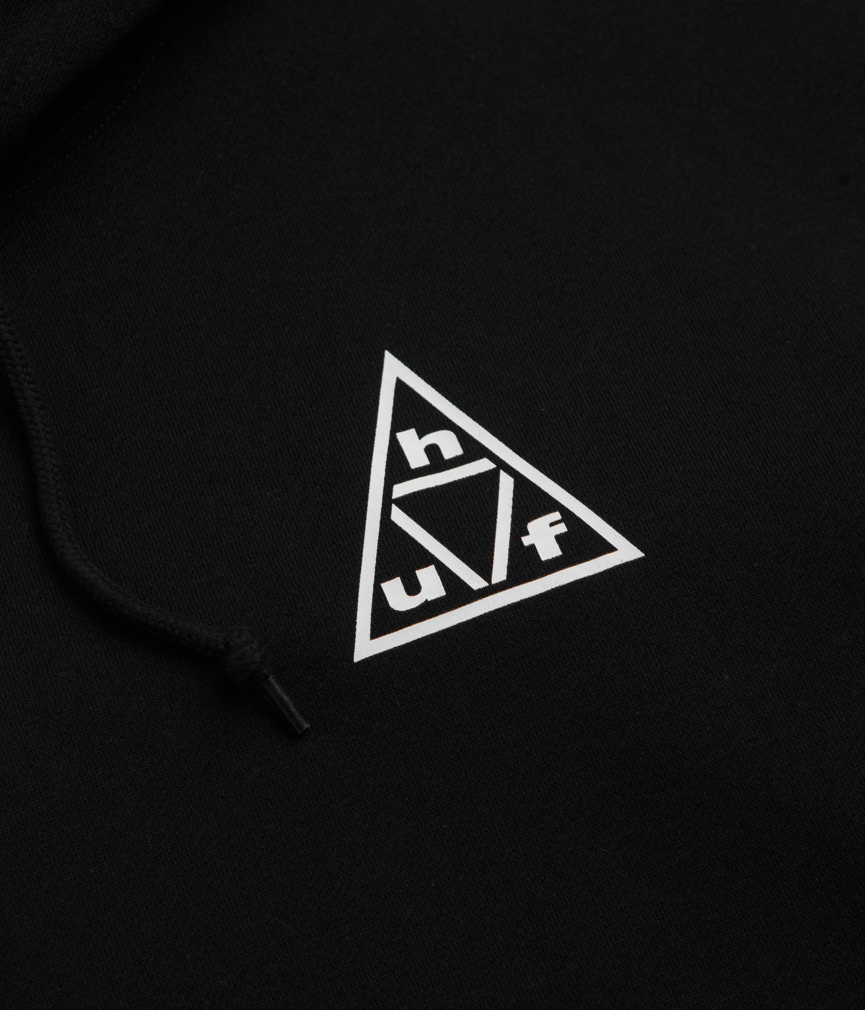 HUF Triple Triangle Hoodie - Black / White - Image 4