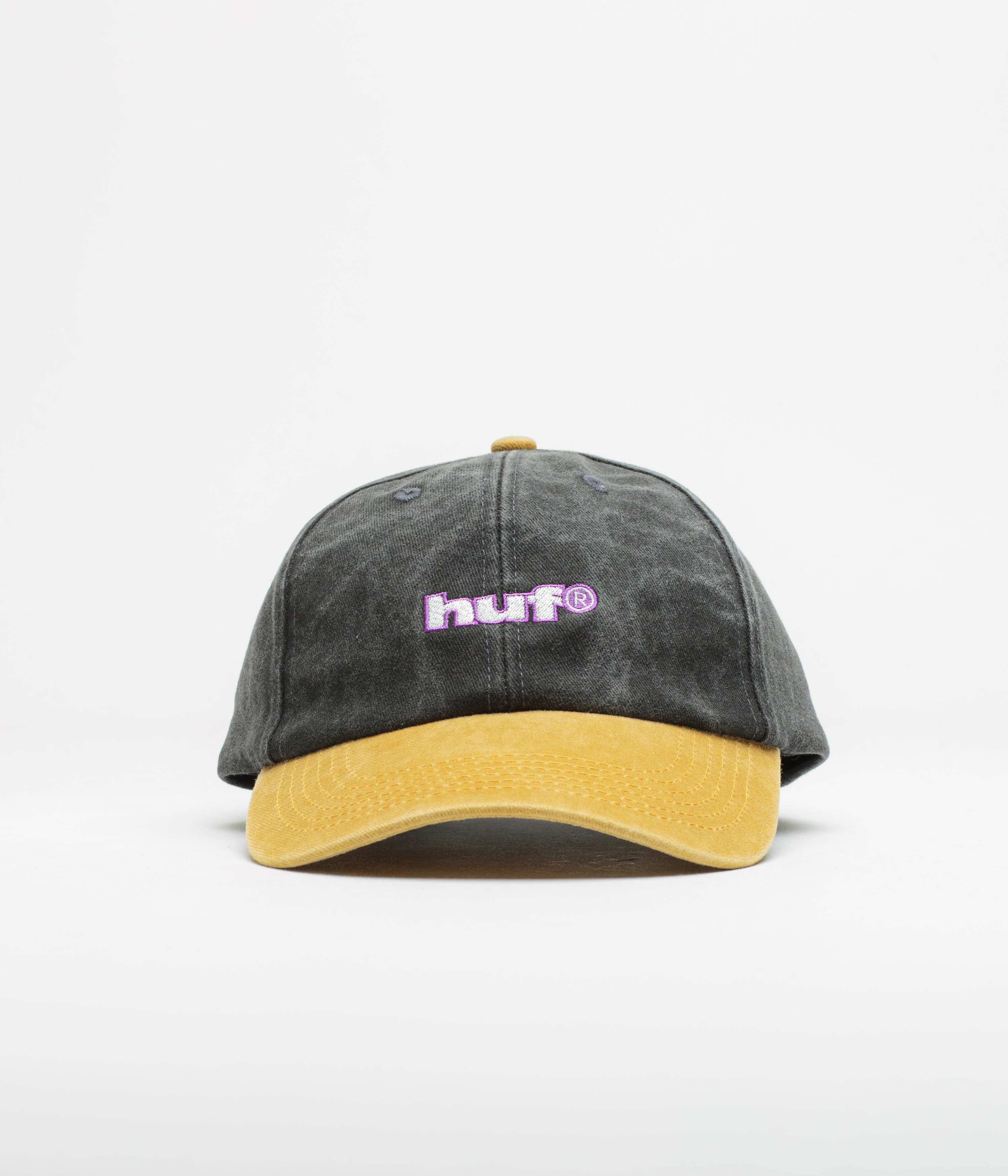 HUF Two Tone 89 Washed Cap - Black - Image 2