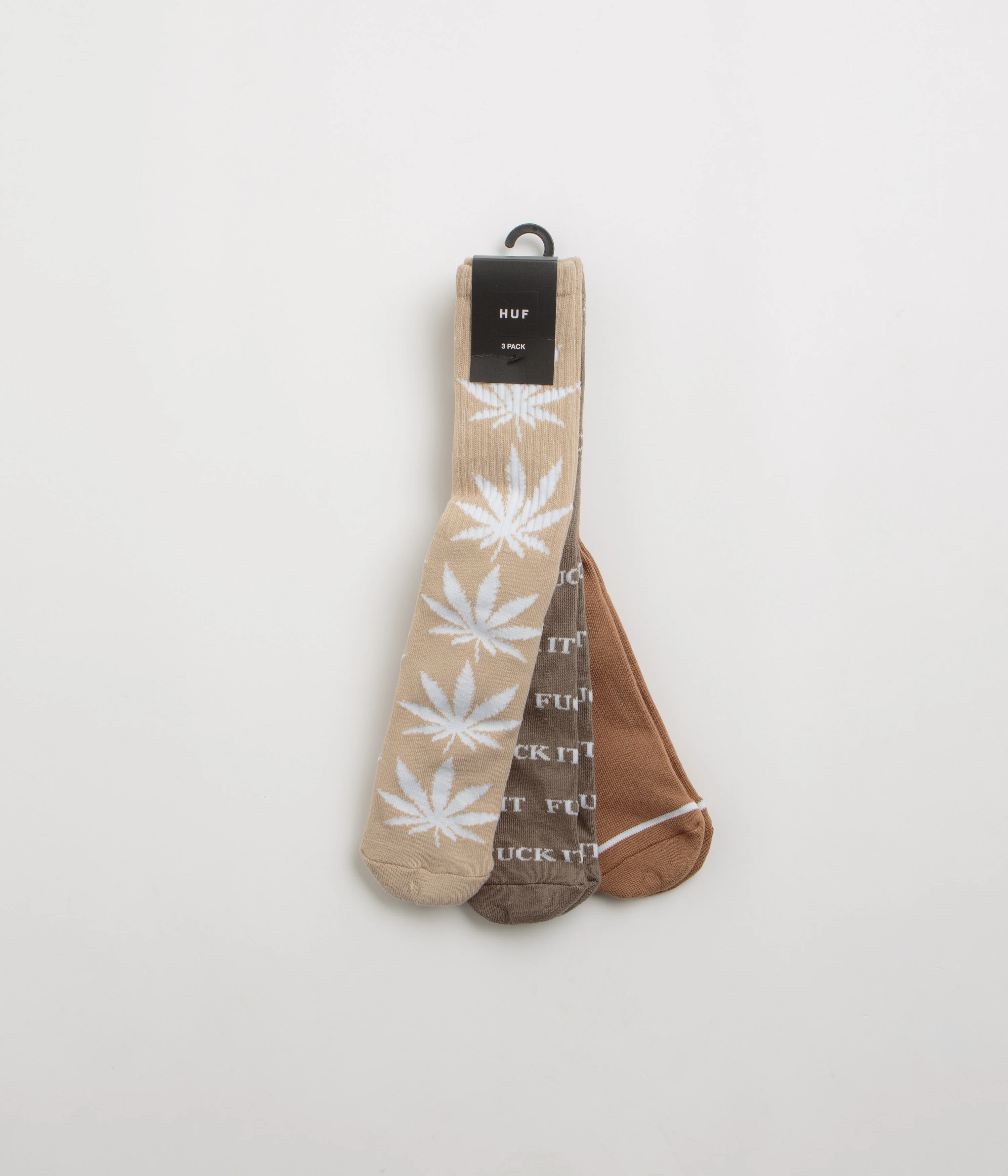 HUF Variety Socks (3 Pack) - Brown - Image 3
