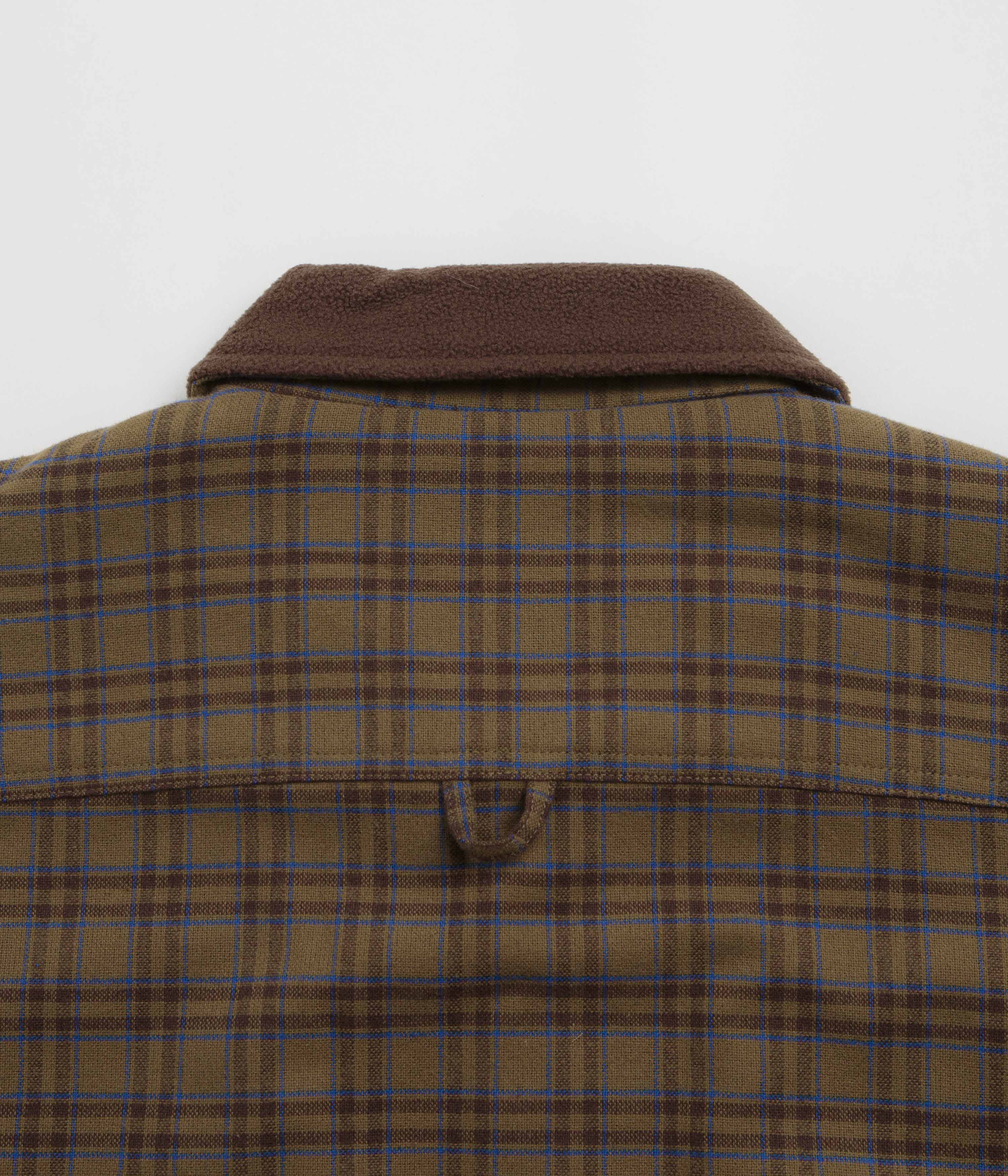 HUF Weston Fleece Lined Shirt Jacket - Espresso - Image 4