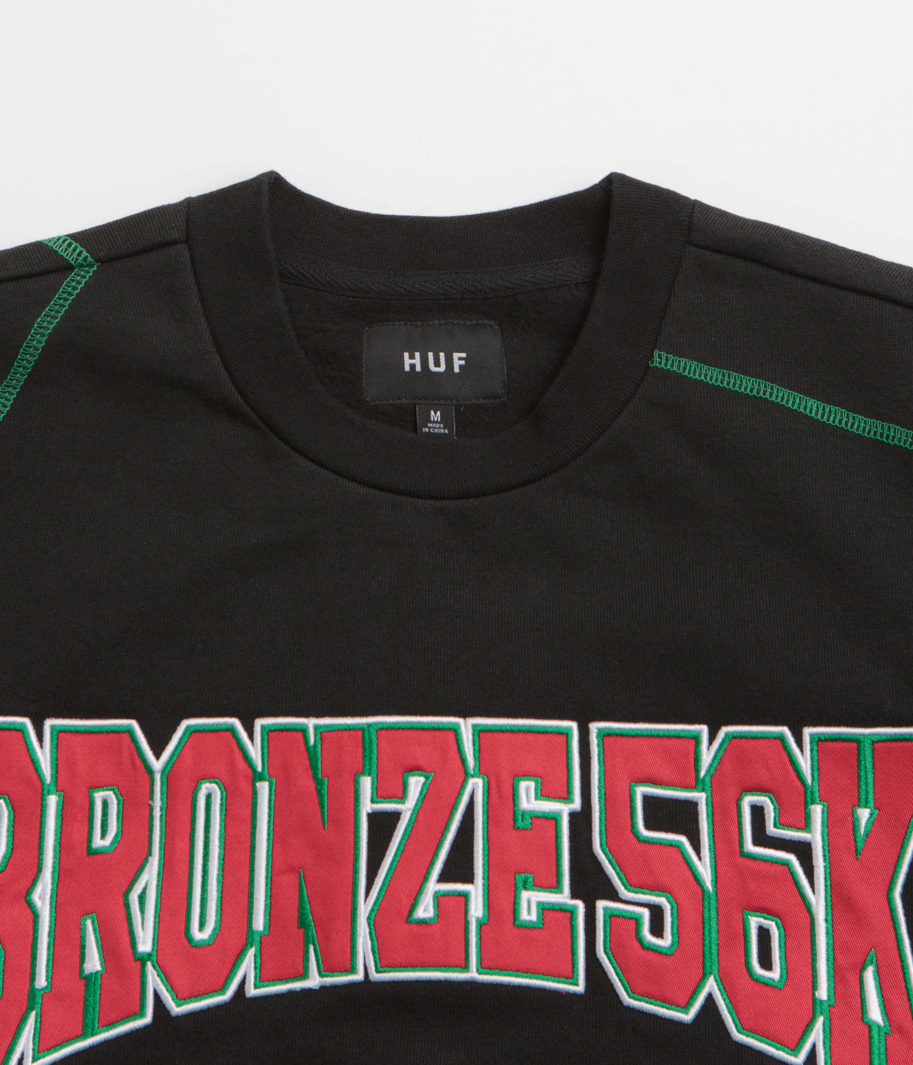 HUF x Bronze 56K Bronze HUFware Crewneck Sweatshirt - Black - Image 2