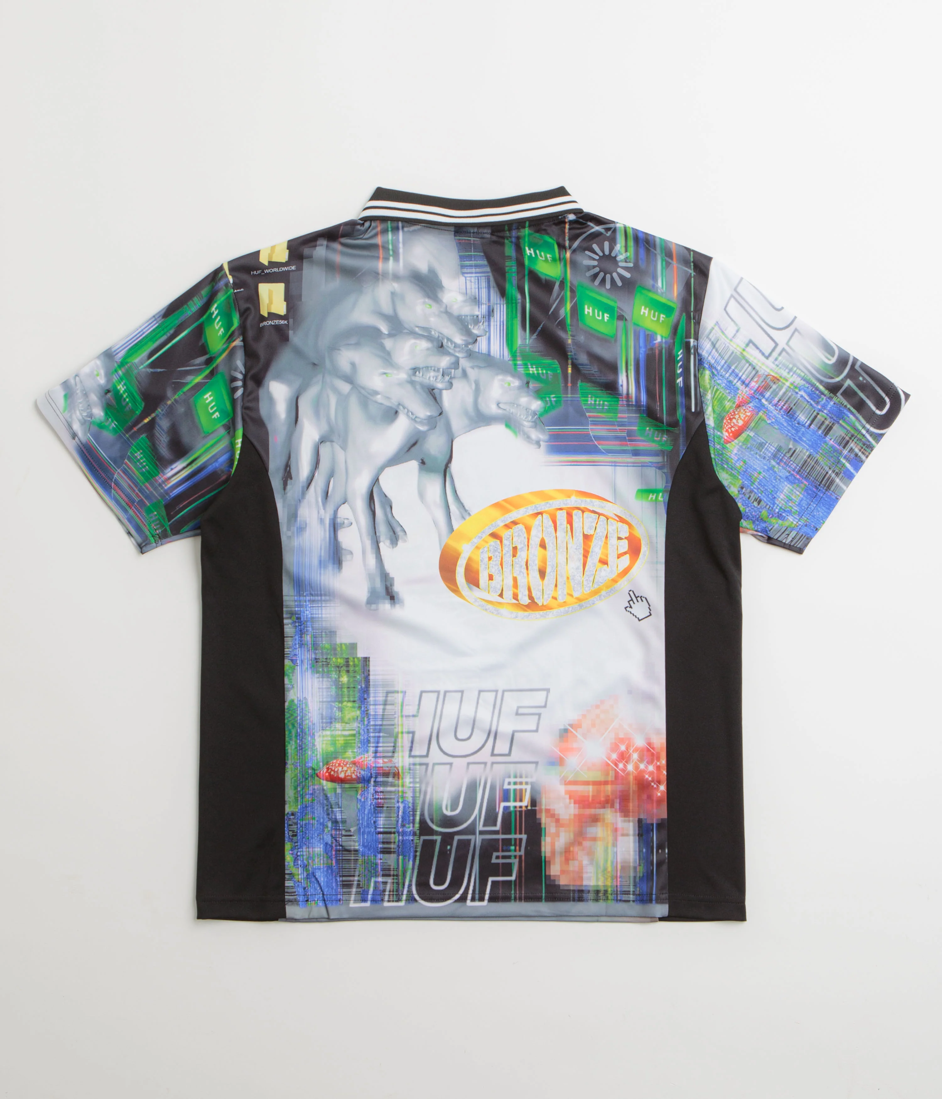HUF x Bronze 56K Glitched Soccer Jersey - Multi - Image 2