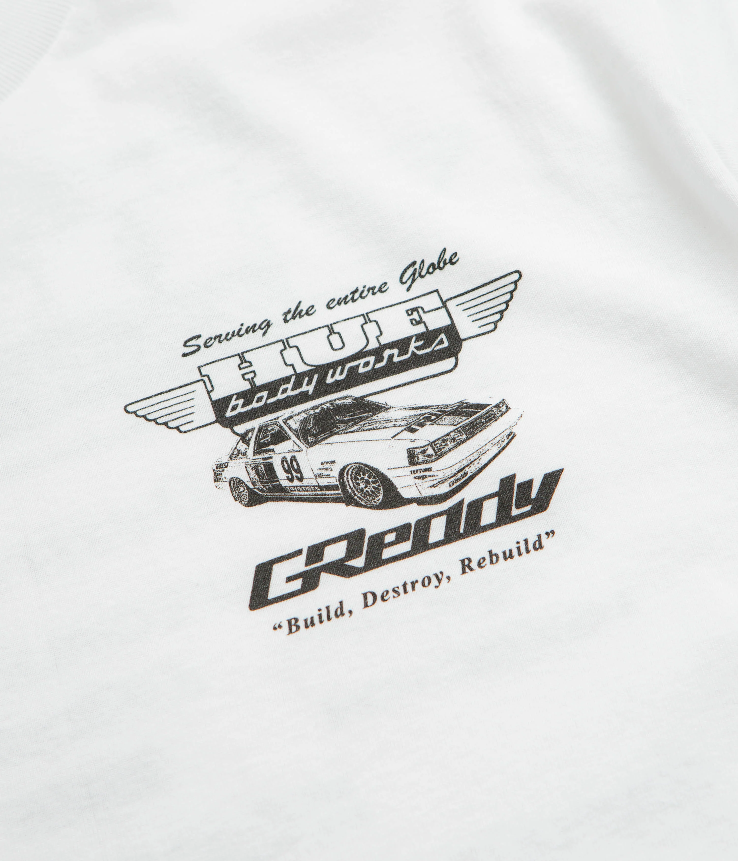 HUF x GReddy Body Works T-Shirt - White - Image 4