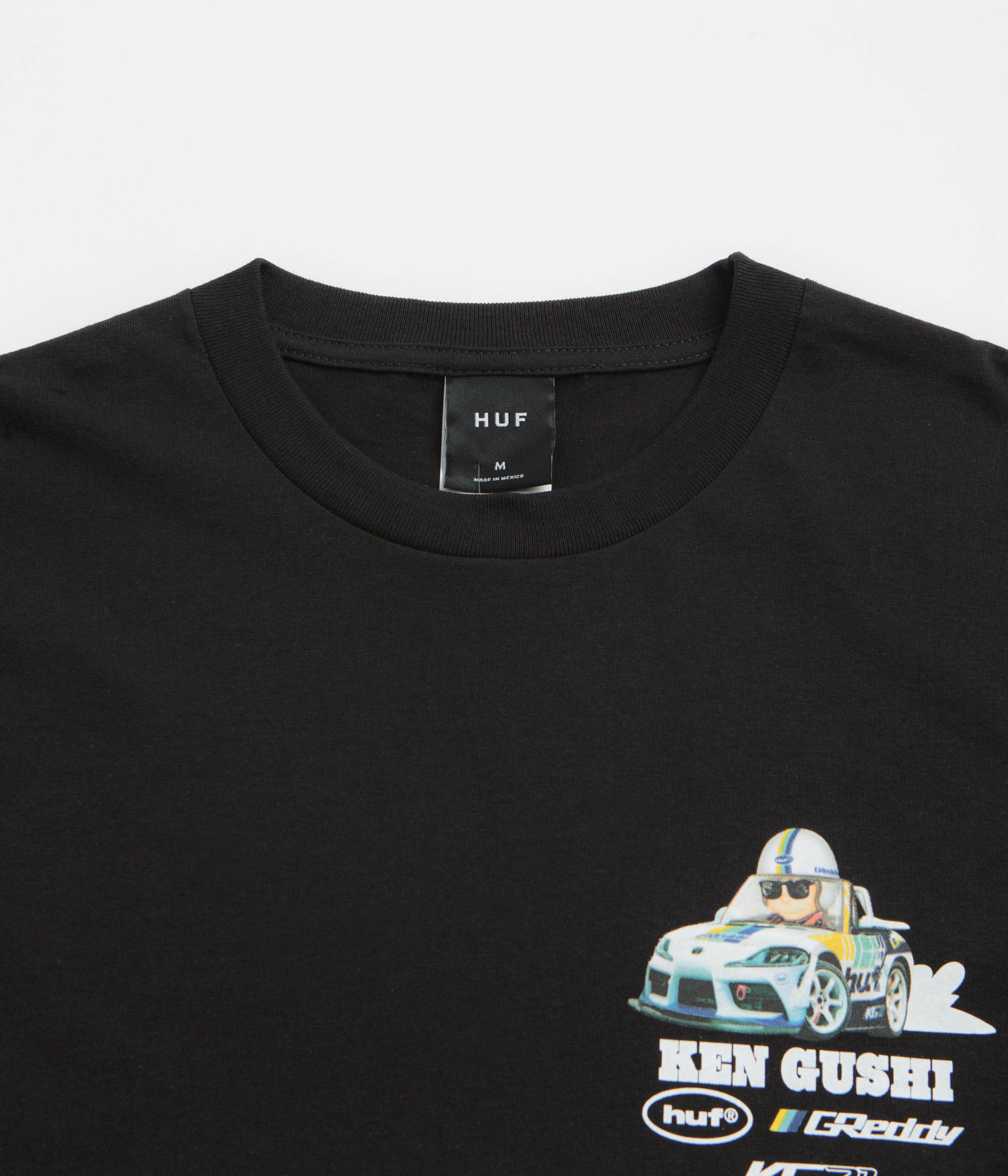 HUF x GReddy Gushi T-Shirt - Black - Image 3