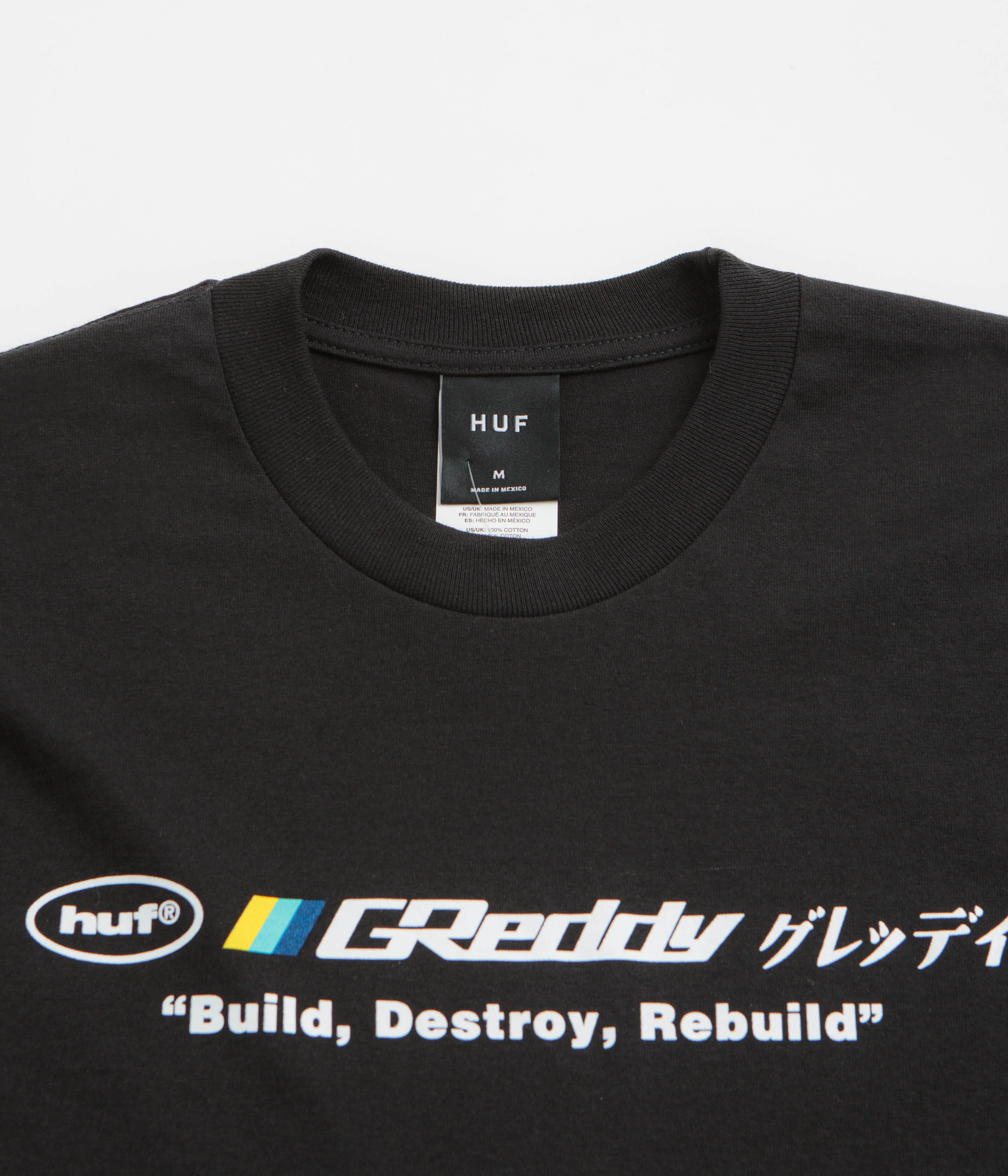 HUF x GReddy Motors T-Shirt - Black - Image 3