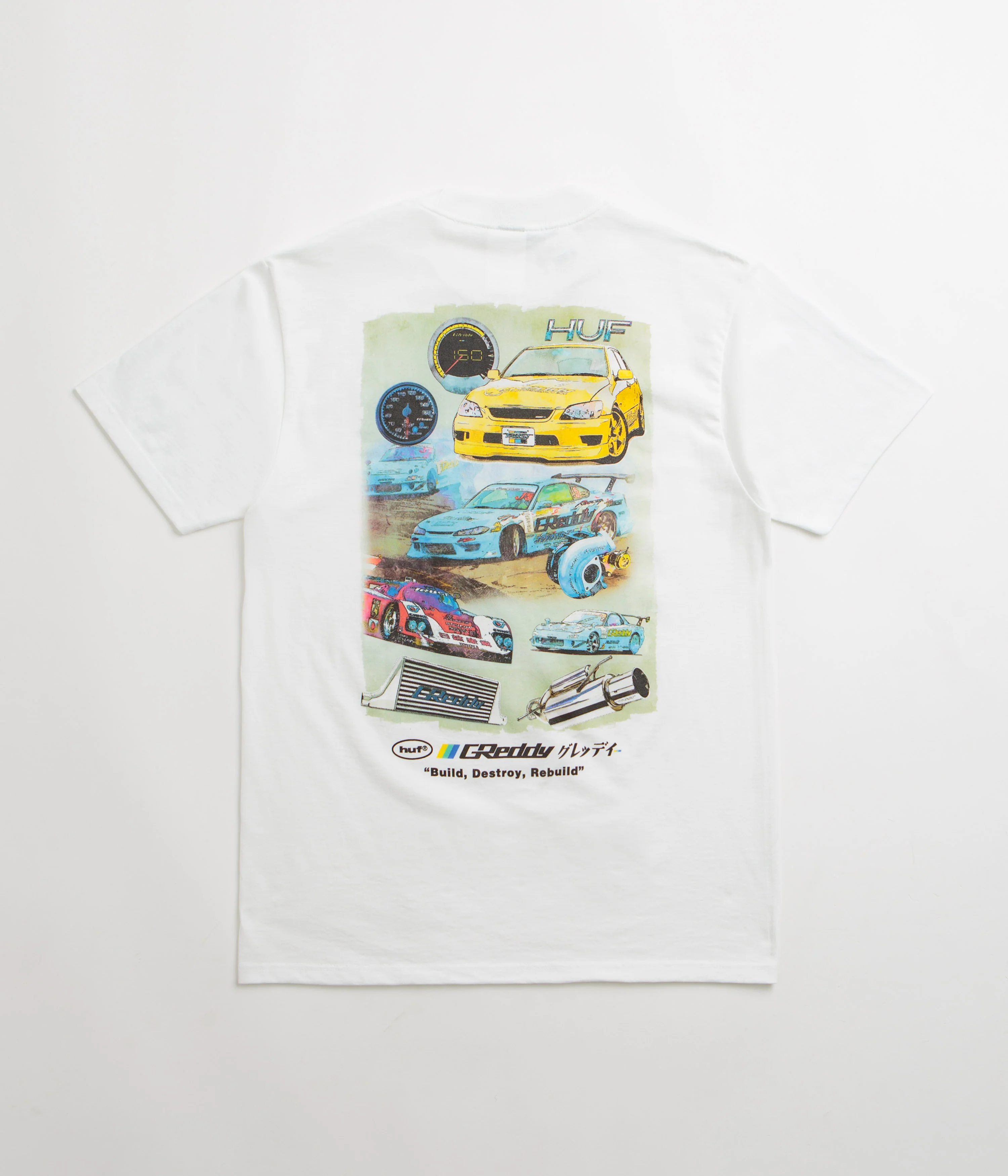 HUF x GReddy Parts T-Shirt - White