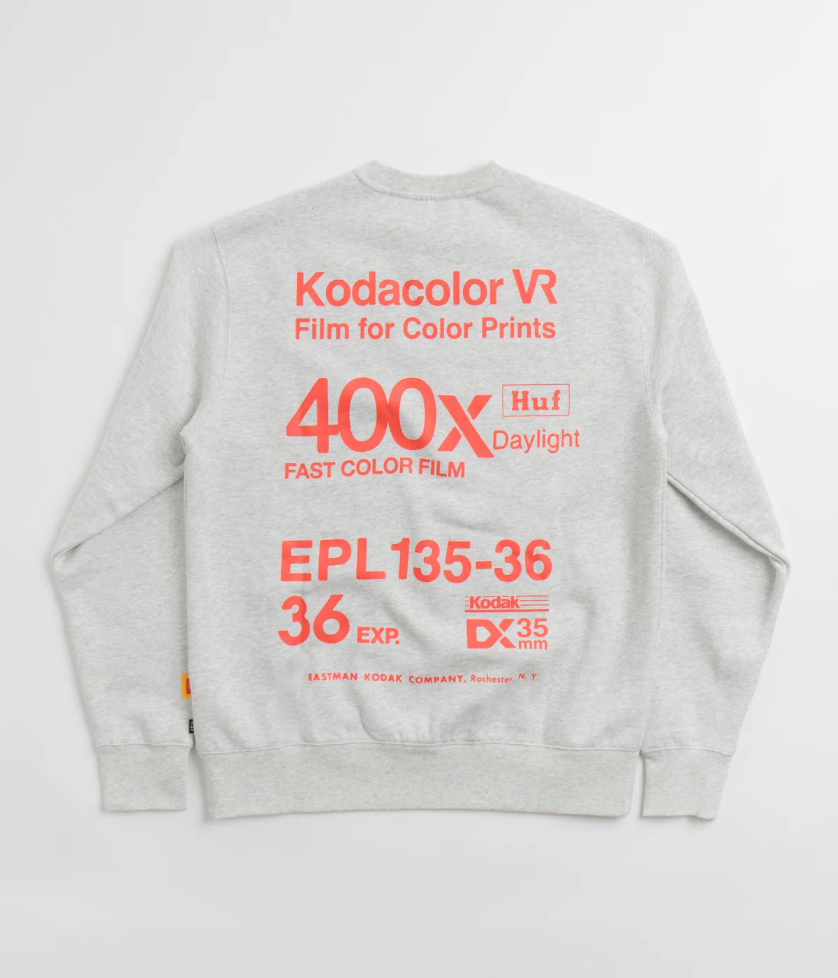 HUF x Kodak Golden Hour Crewneck Sweatshirt - Ash - Image 2