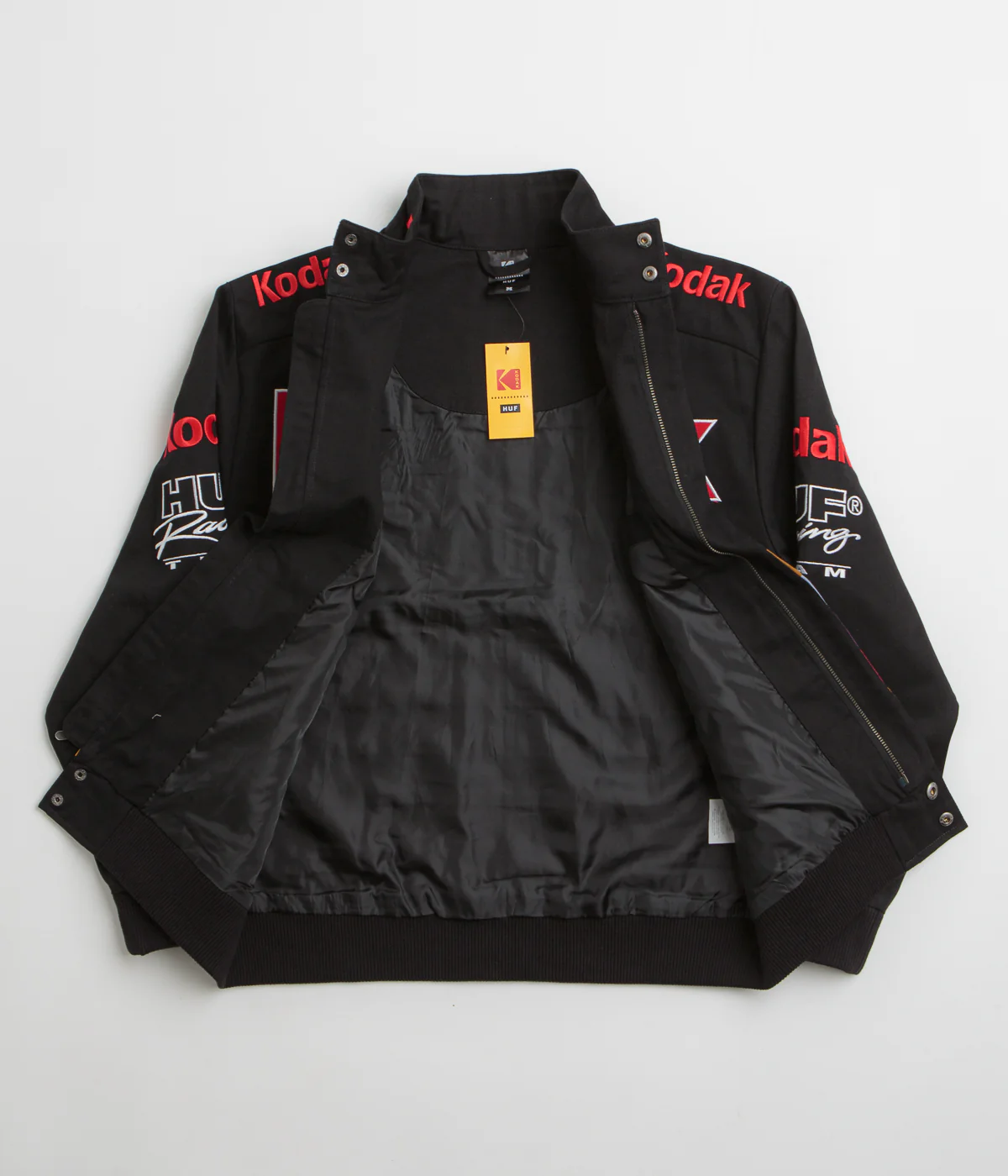 HUF x Kodak Pole Position Racing Jacket - Black - Image 2