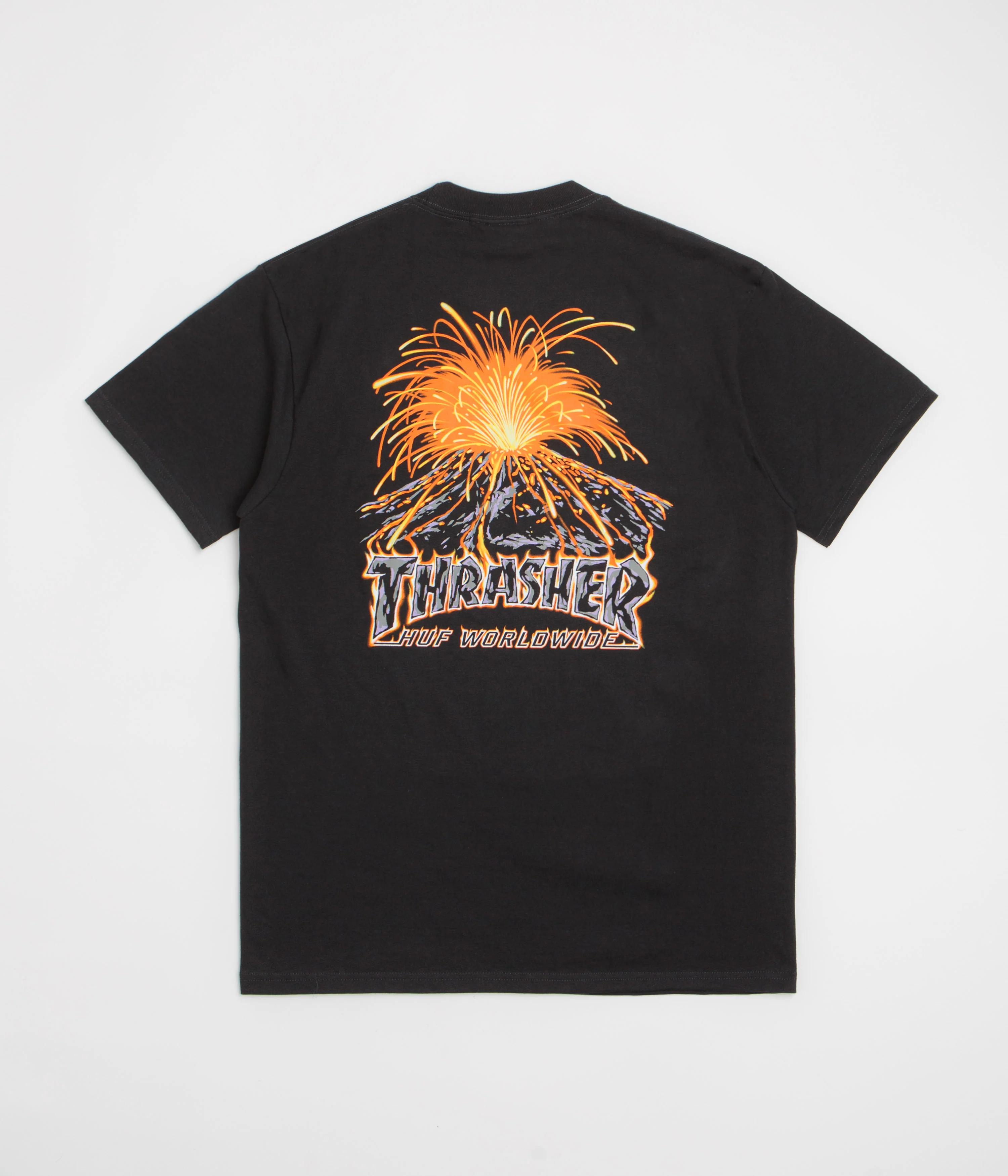 HUF x Thrasher Meltdown T-Shirt - Black