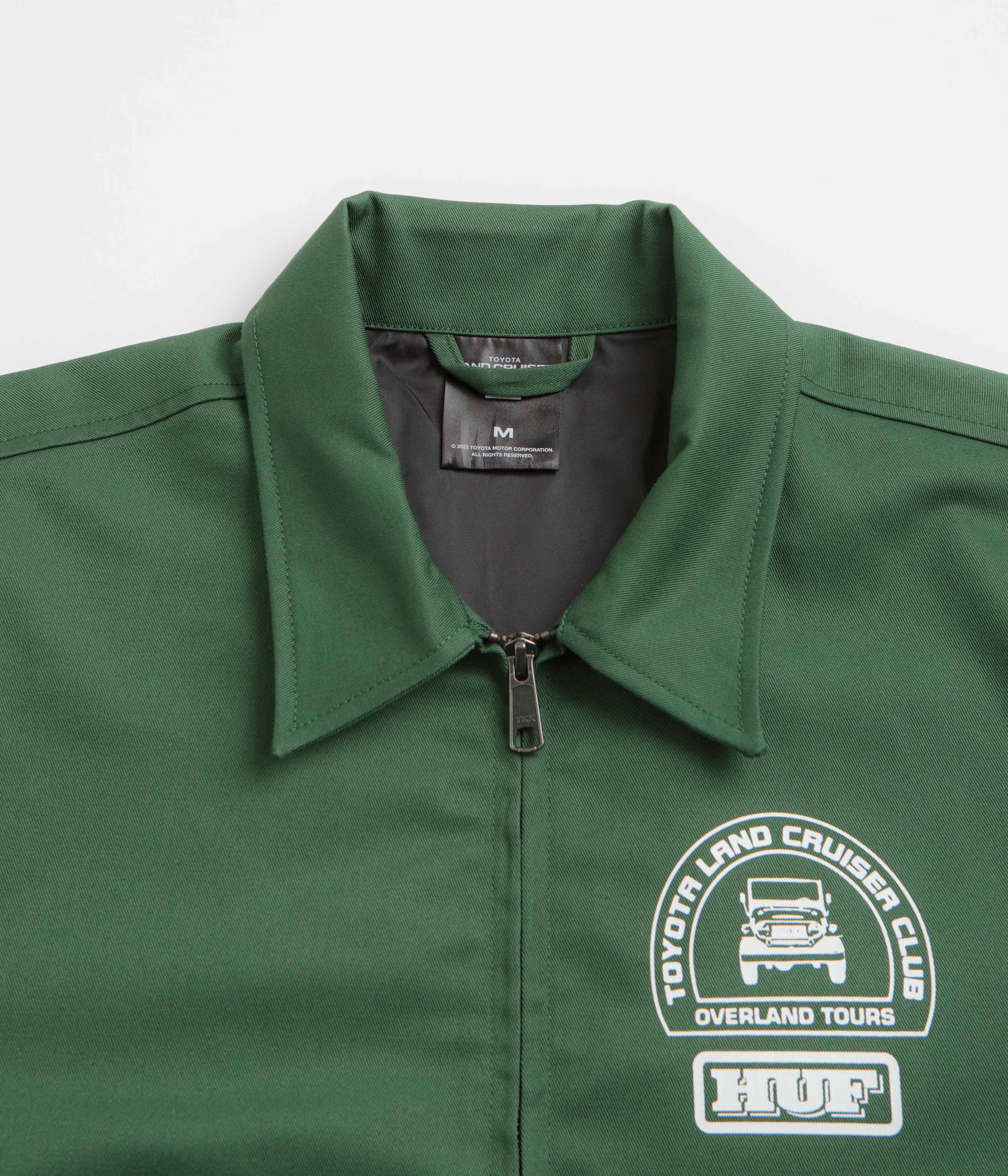 HUF x Toyota Parts & Service Jacket - Forest Green - Image 4