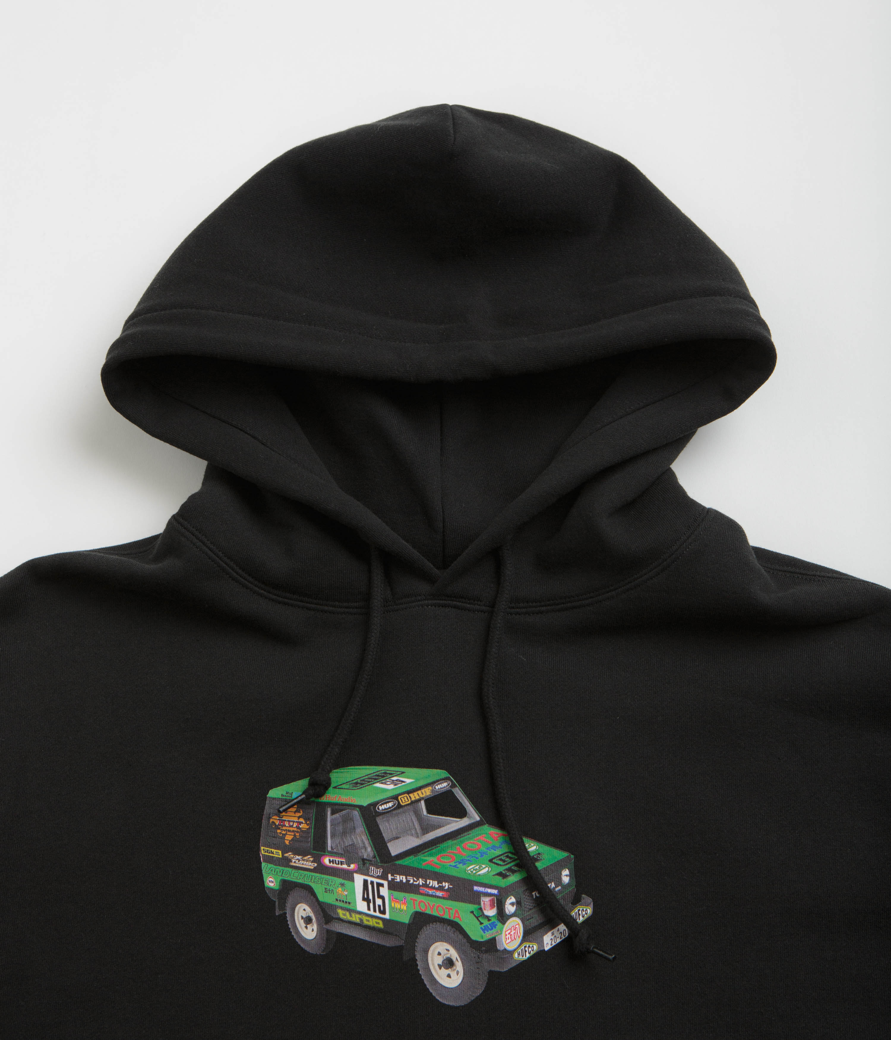 HUF x Toyota Sahara Rally Hoodie - Black - Image 3