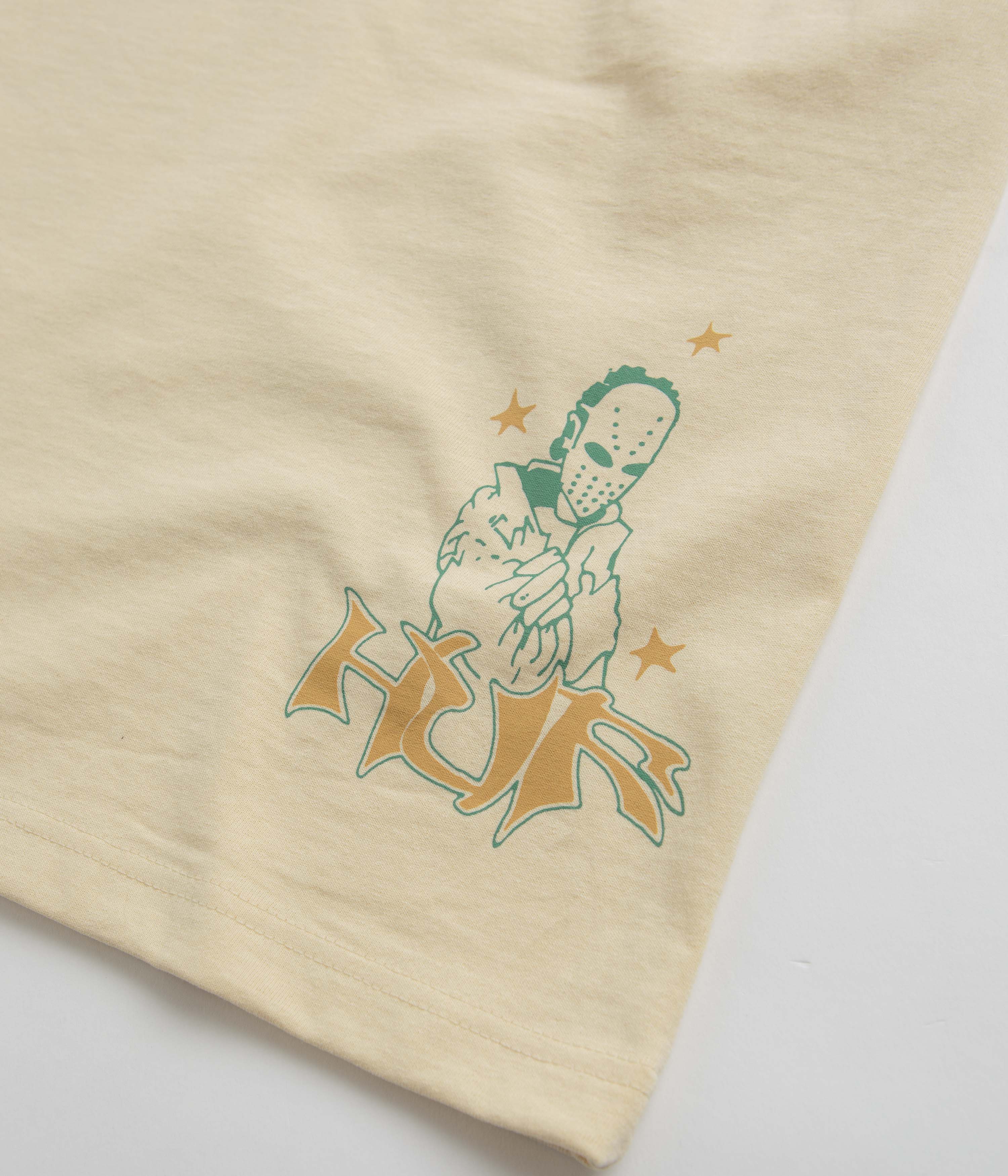 HUF Zine Washed T-Shirt - Wheat - Image 4