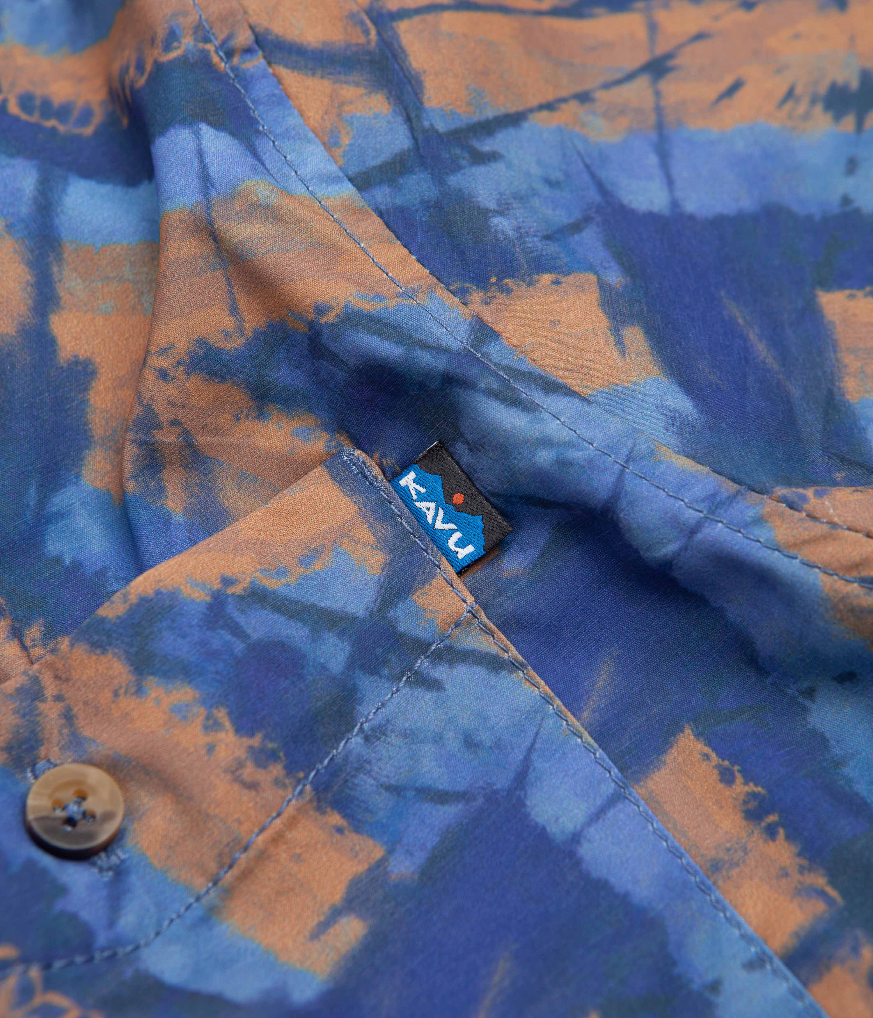 Kavu River Wrangler Short Sleeve Shirt - Circle Tie Dye - Image 2