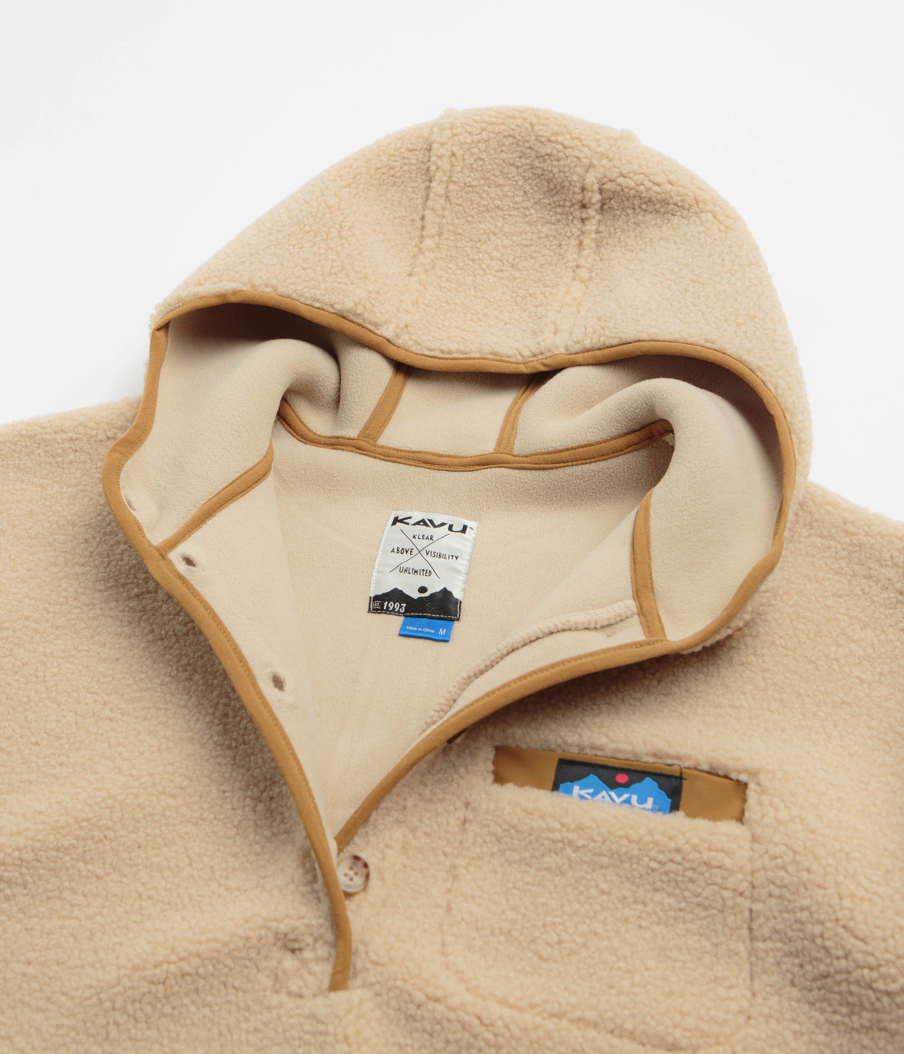 Kavu Womens Roselake Hooded Fleece - Oatmeal - Image 3