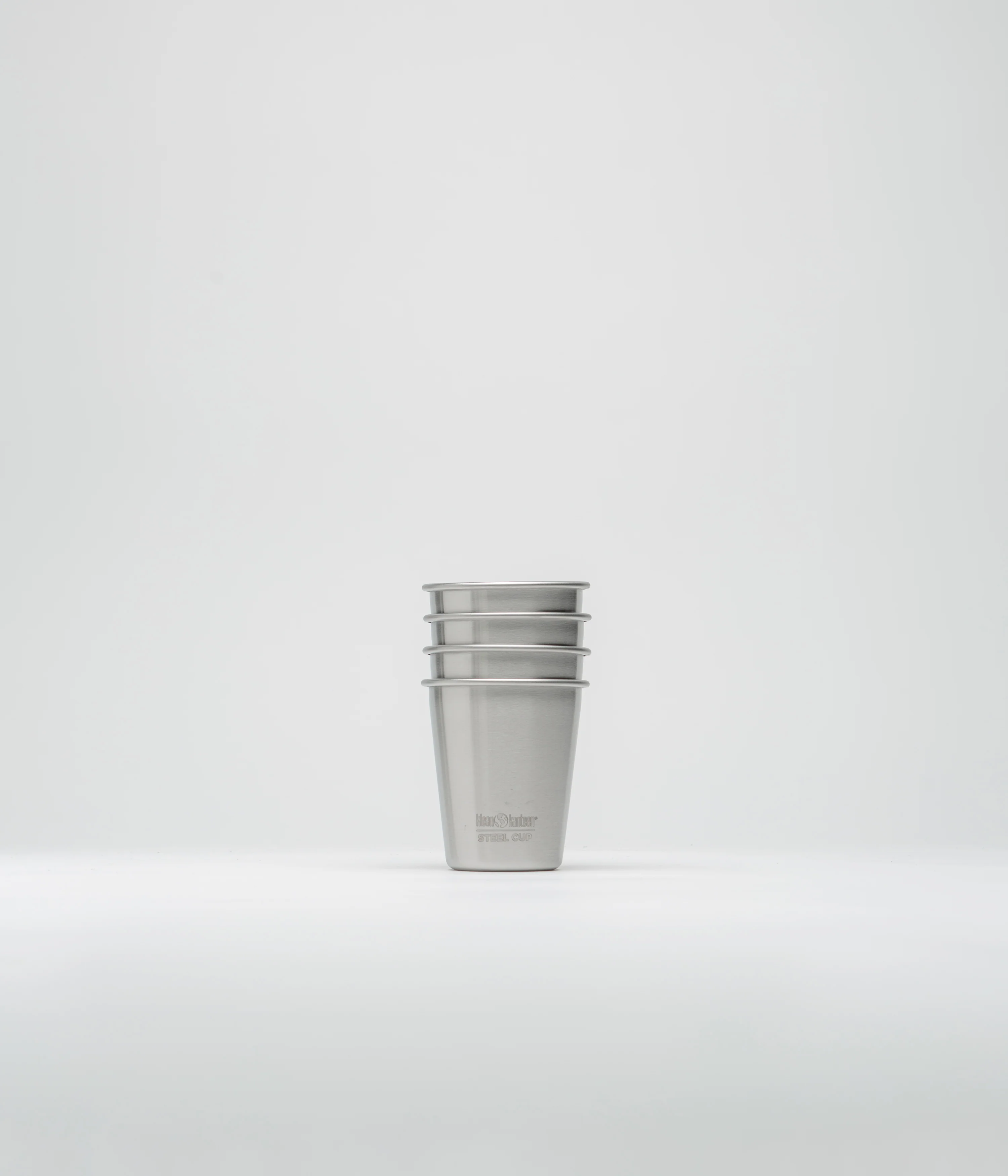 Klean Kanteen 296ml Steel Cup (4 Pack) - Brushed Stainless