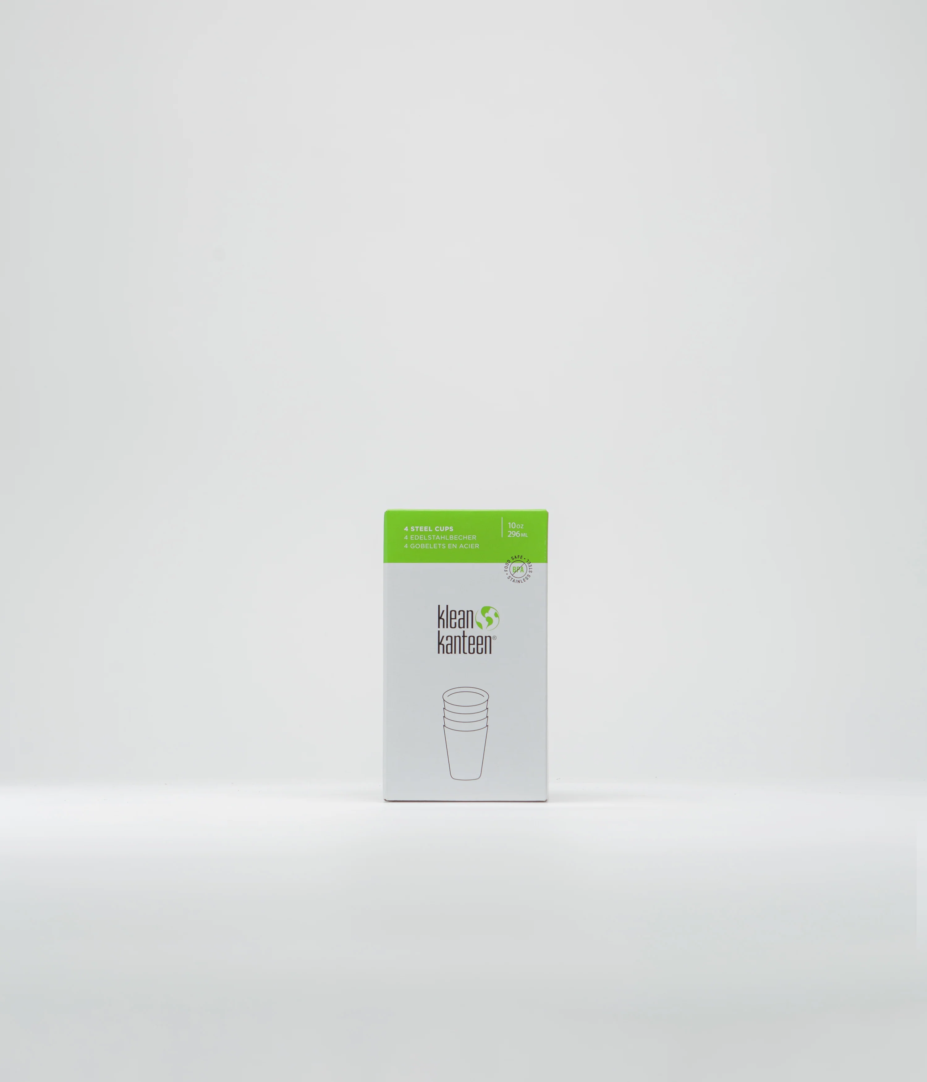Klean Kanteen 296ml Steel Cup (4 Pack) - Brushed Stainless - Image 3