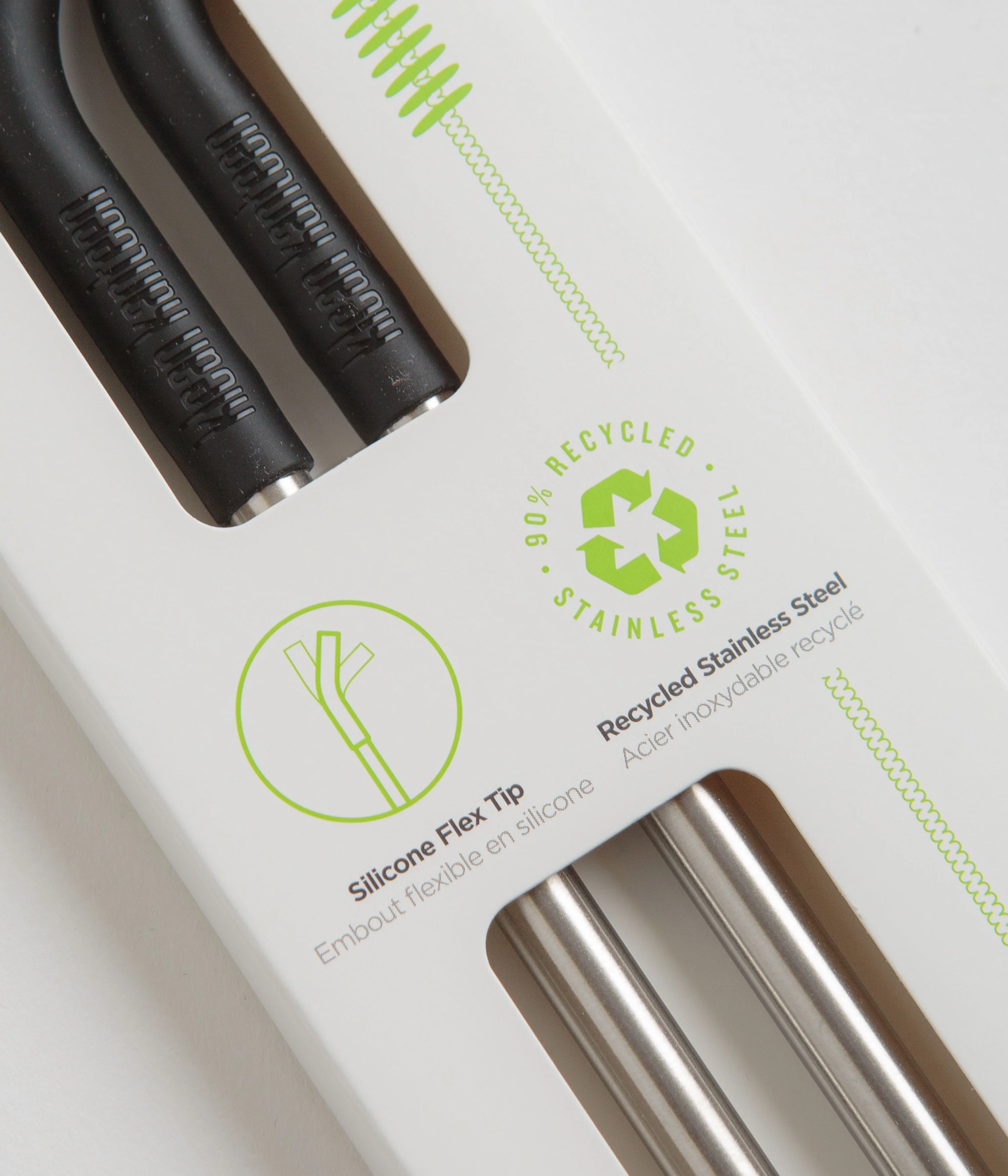 Klean Kanteen 8mm Steel Straws (2 Pack) - Black - Image 4