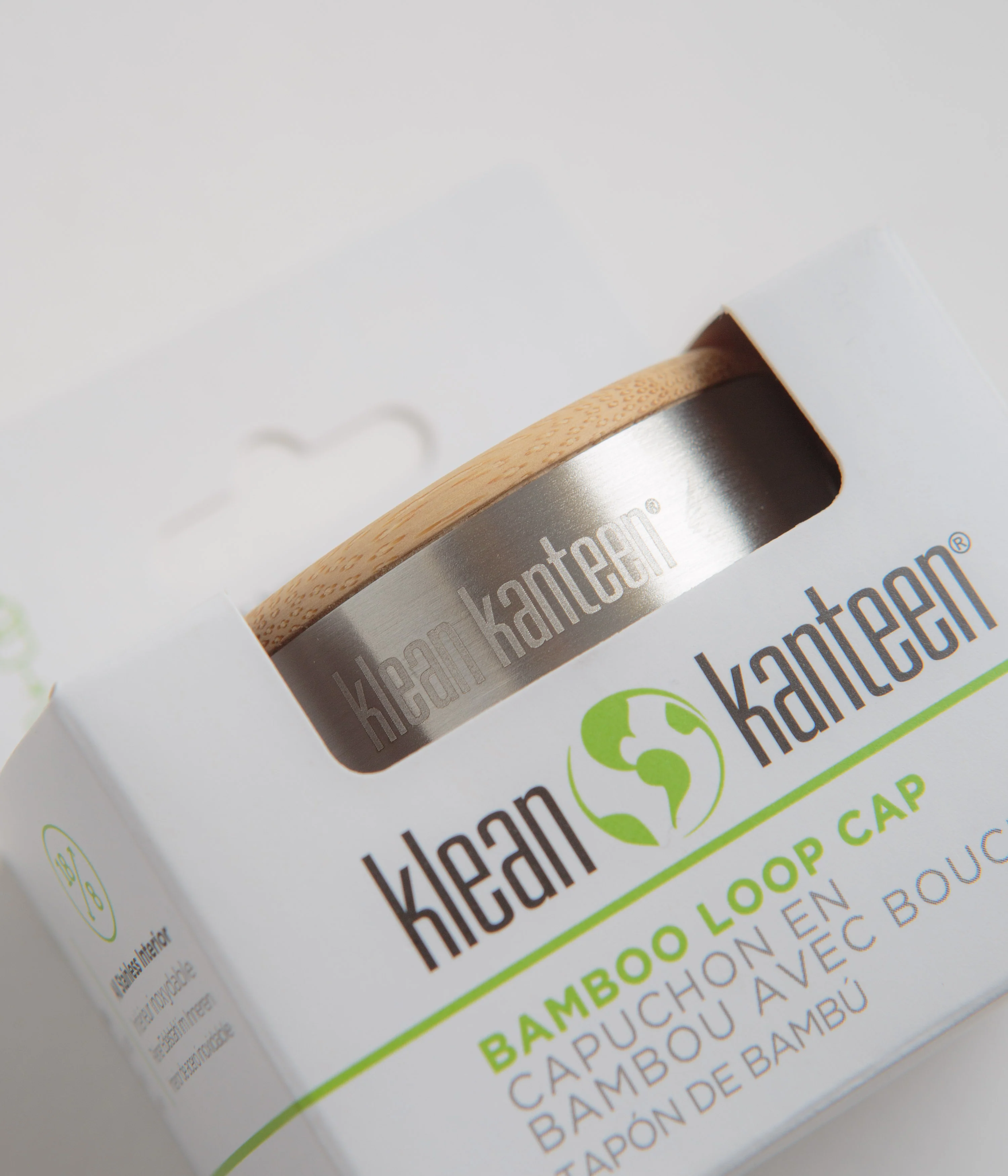 Klean Kanteen Unibody Bamboo Cap - Stainless - Image 2