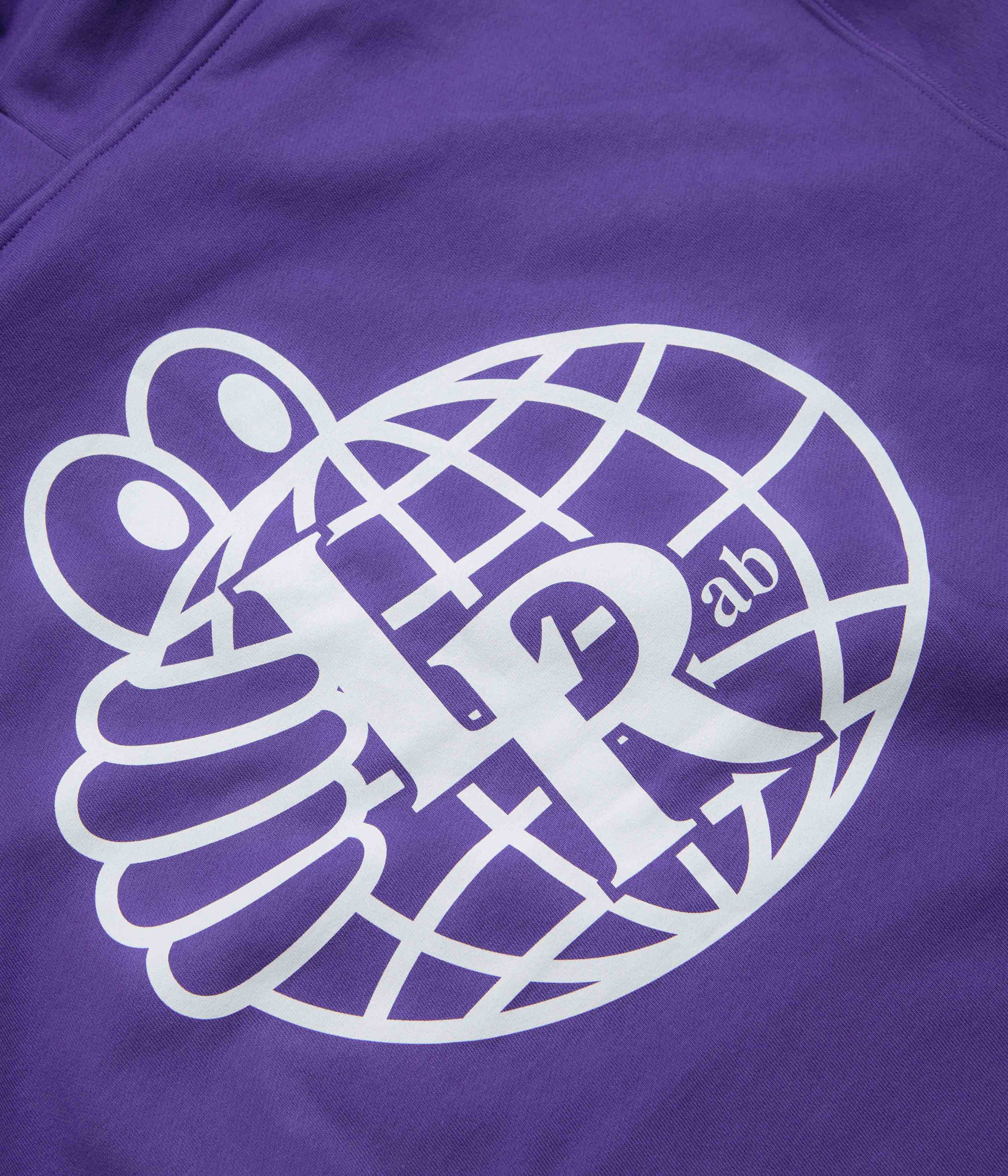 Last Resort AB Atlas Monogram Hoodie - Heliotrope / White - Image 5