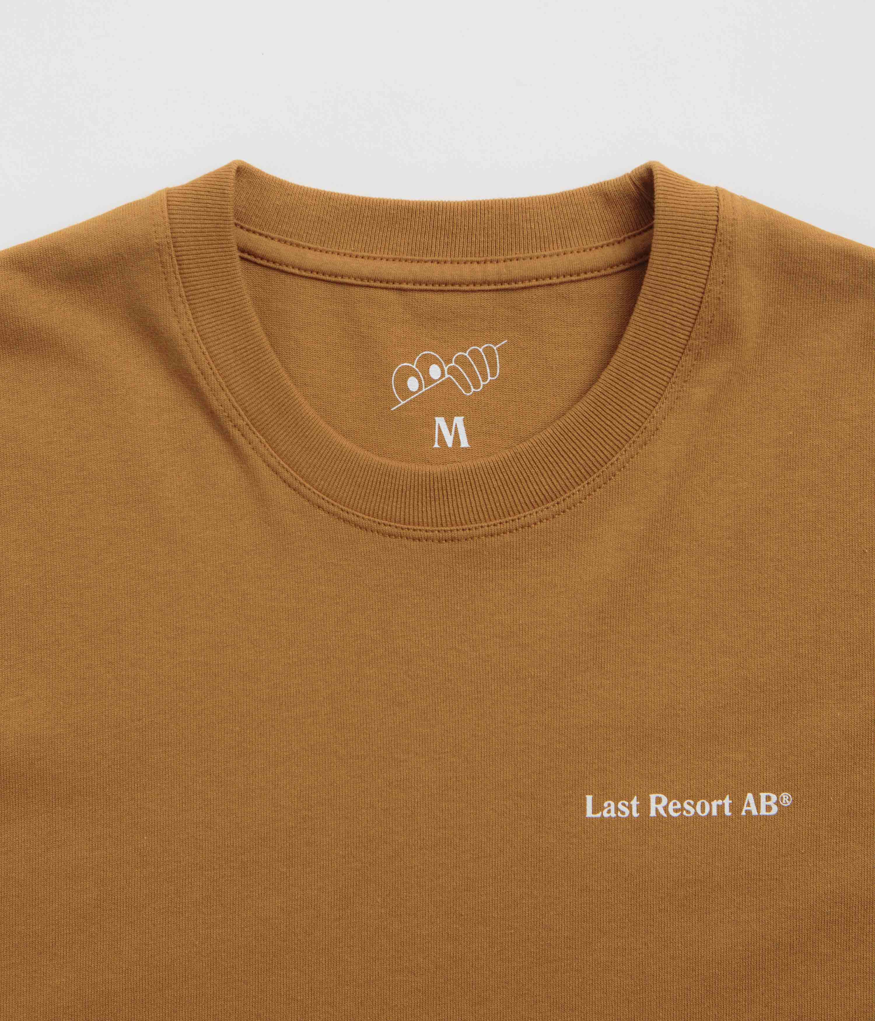Last Resort AB Atlas Monogram T-Shirt - Golden Brown / White - Image 4