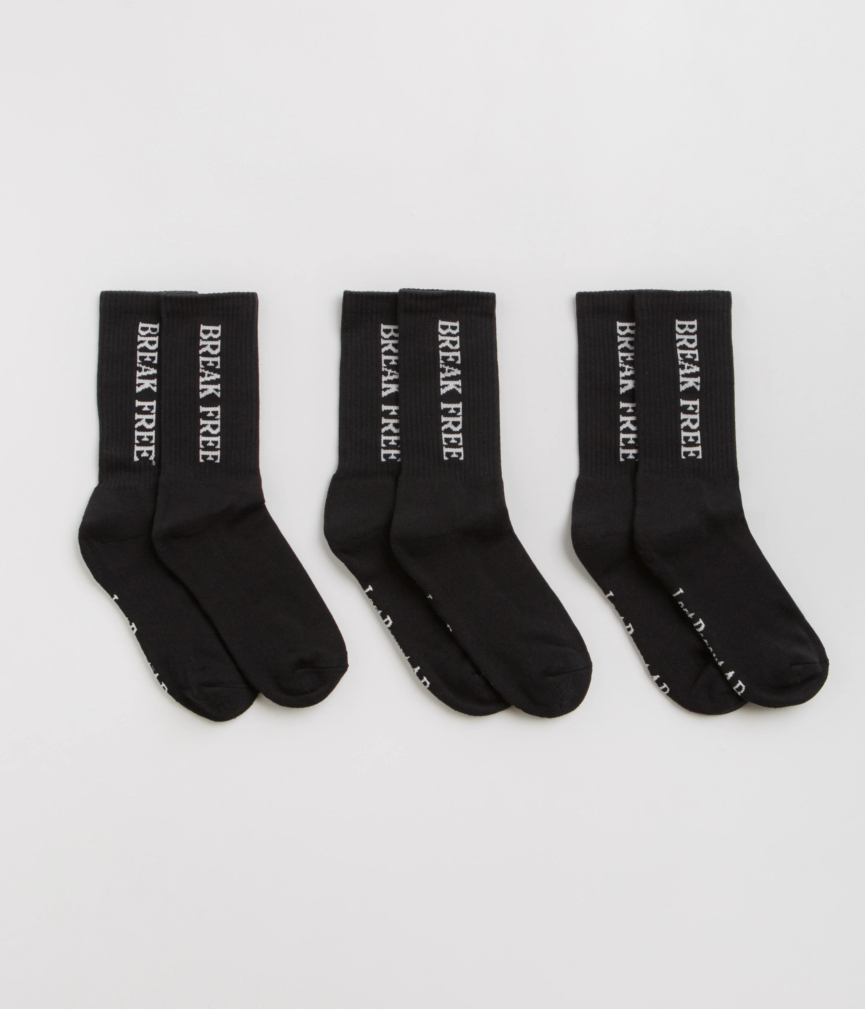 Last Resort AB Break Free Socks (3 Pack) - Black / White