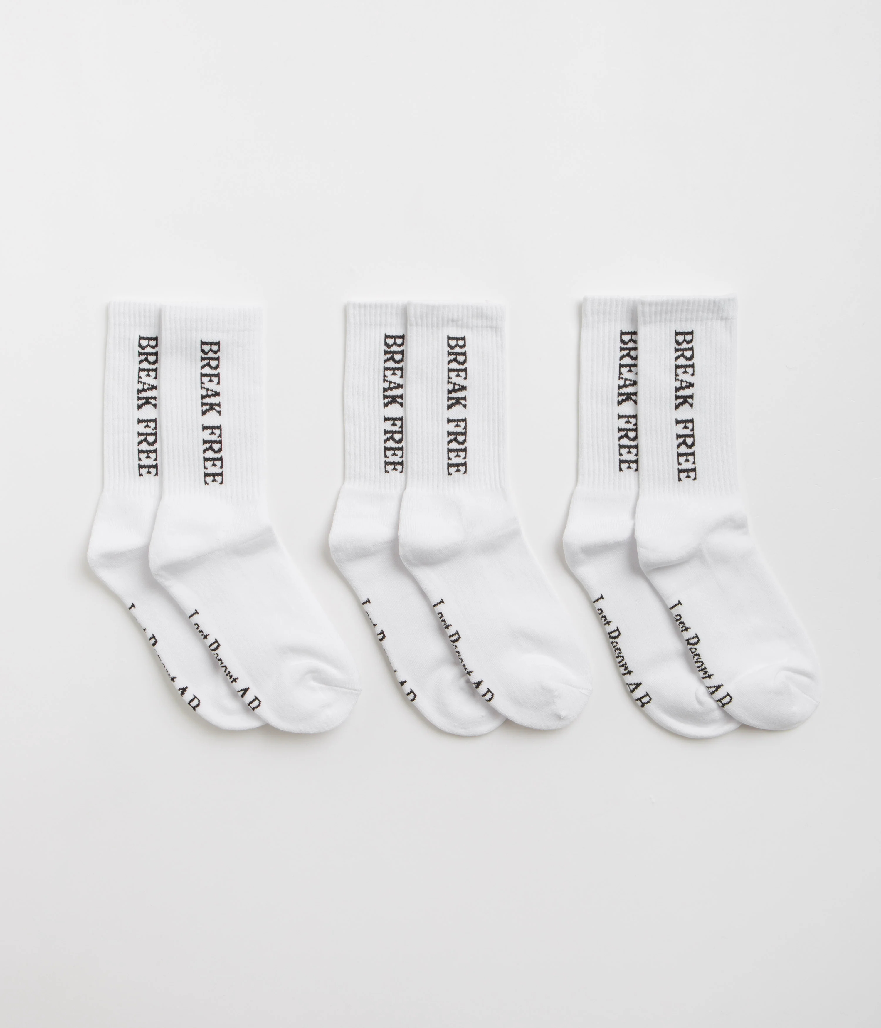 Last Resort AB Break Free Socks (3 Pack) - White / Black