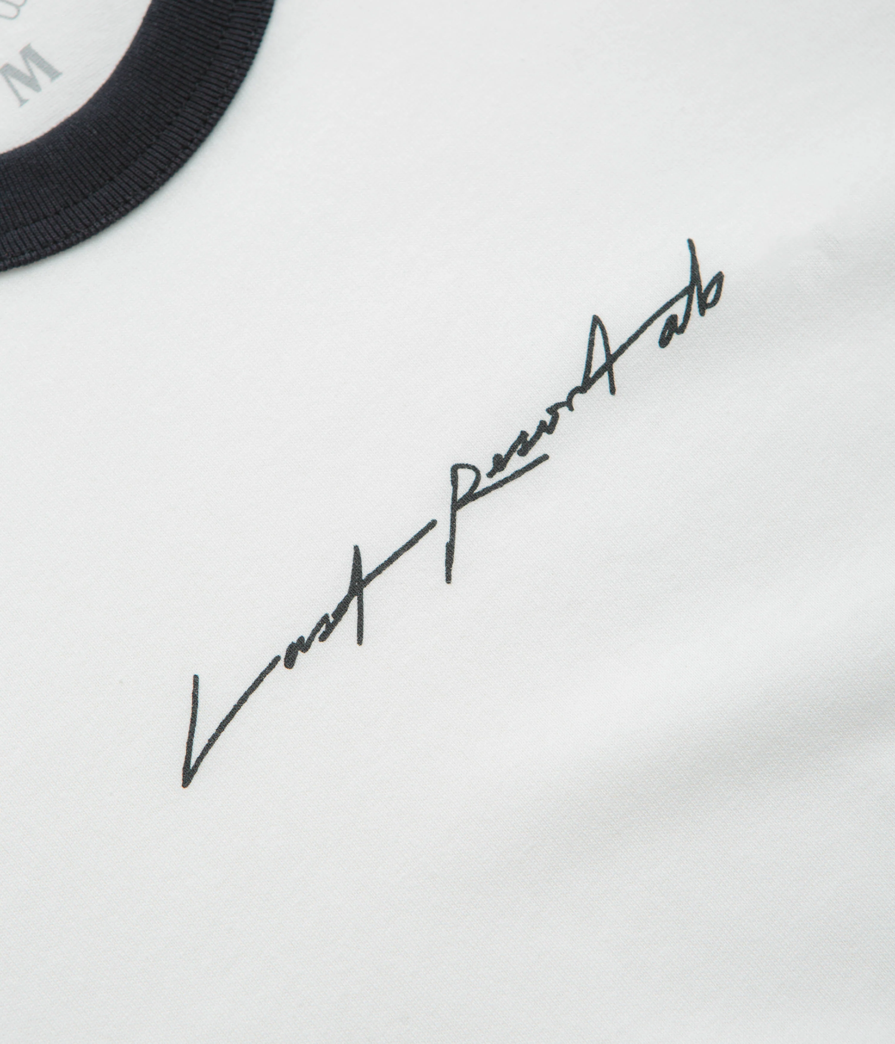 Last Resort AB Signature Ringer T-Shirt - White / Black - Image 2