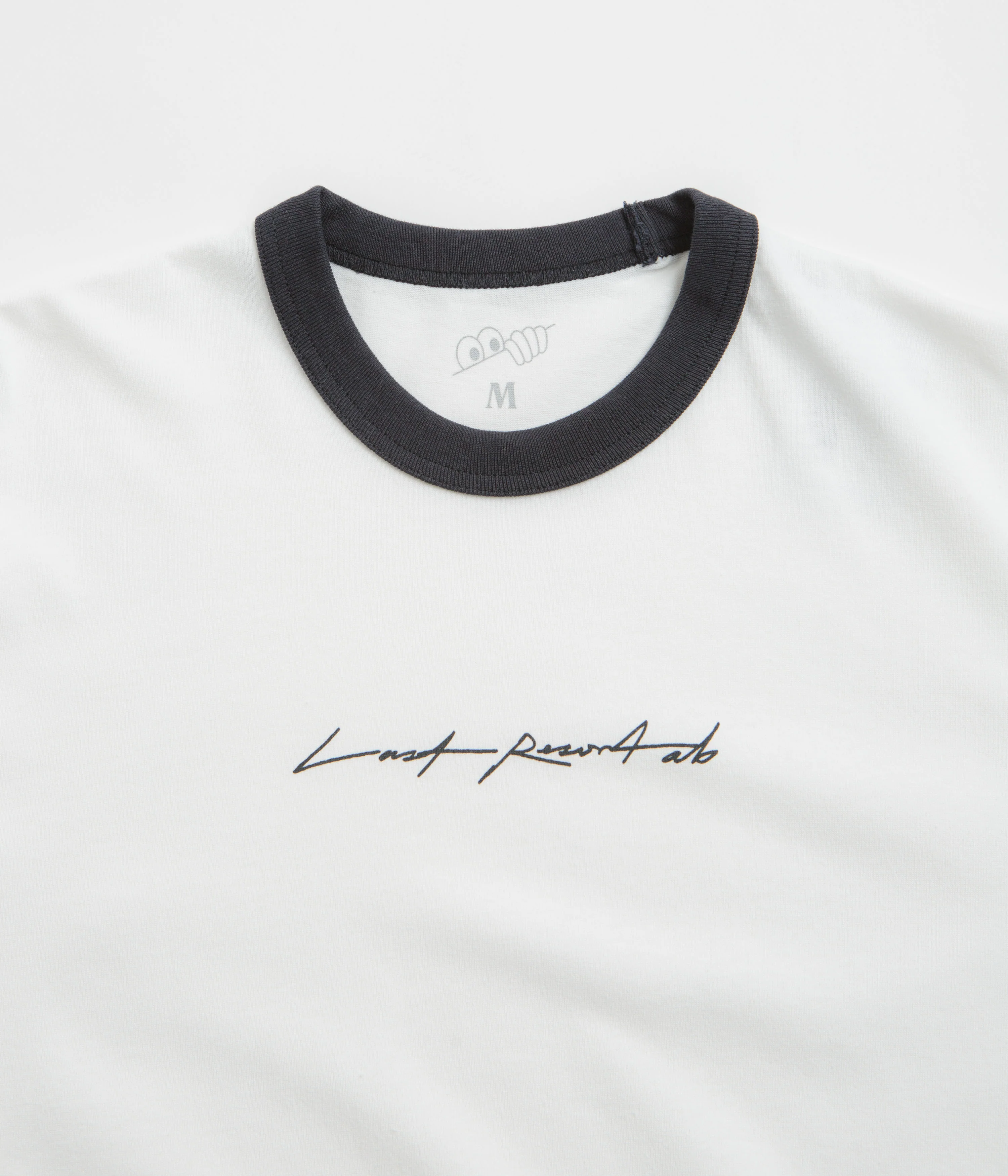 Last Resort AB Signature Ringer T-Shirt - White / Black - Image 3