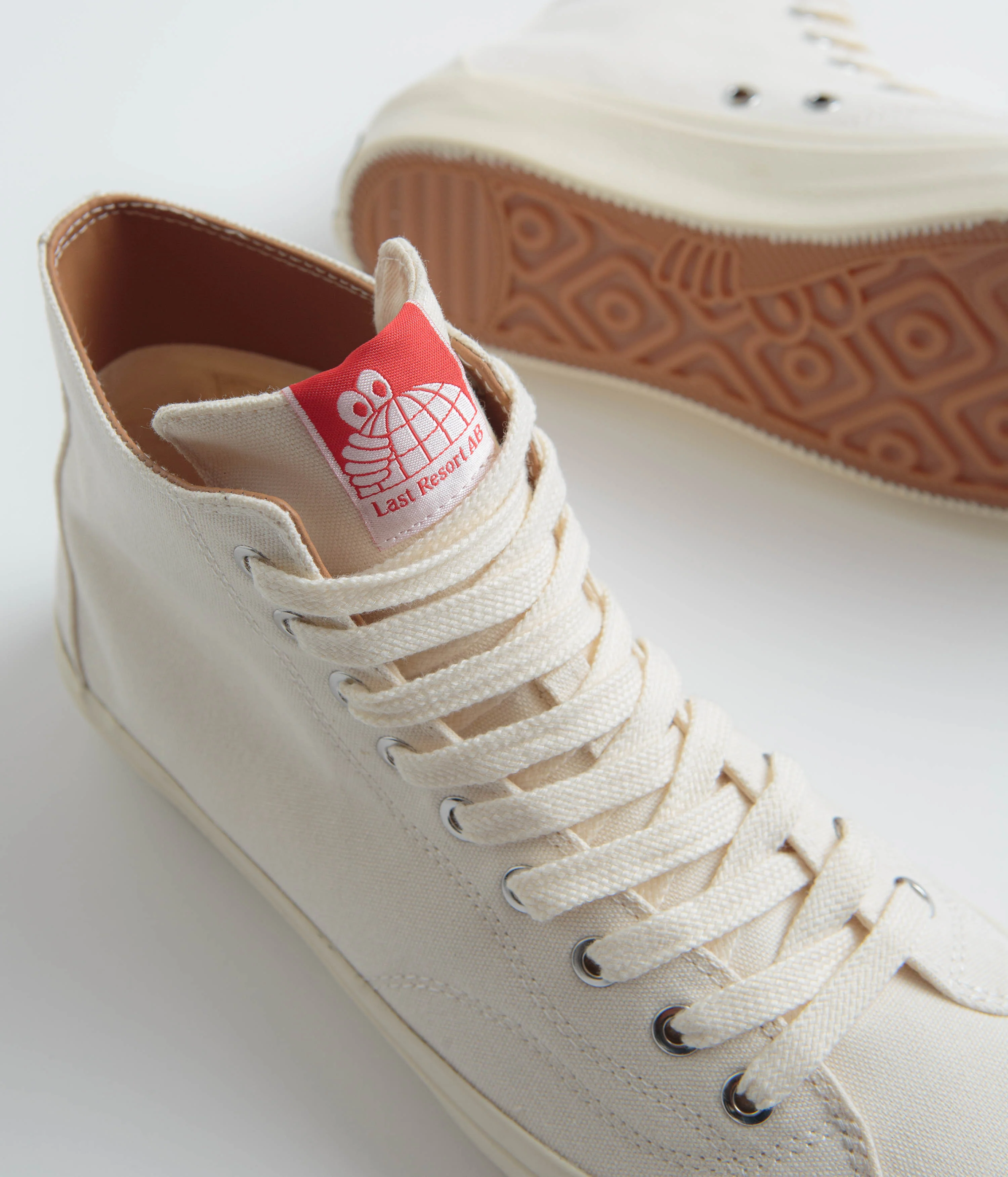 Last Resort AB VM003 Canvas Hi Shoes - White / White - Image 3