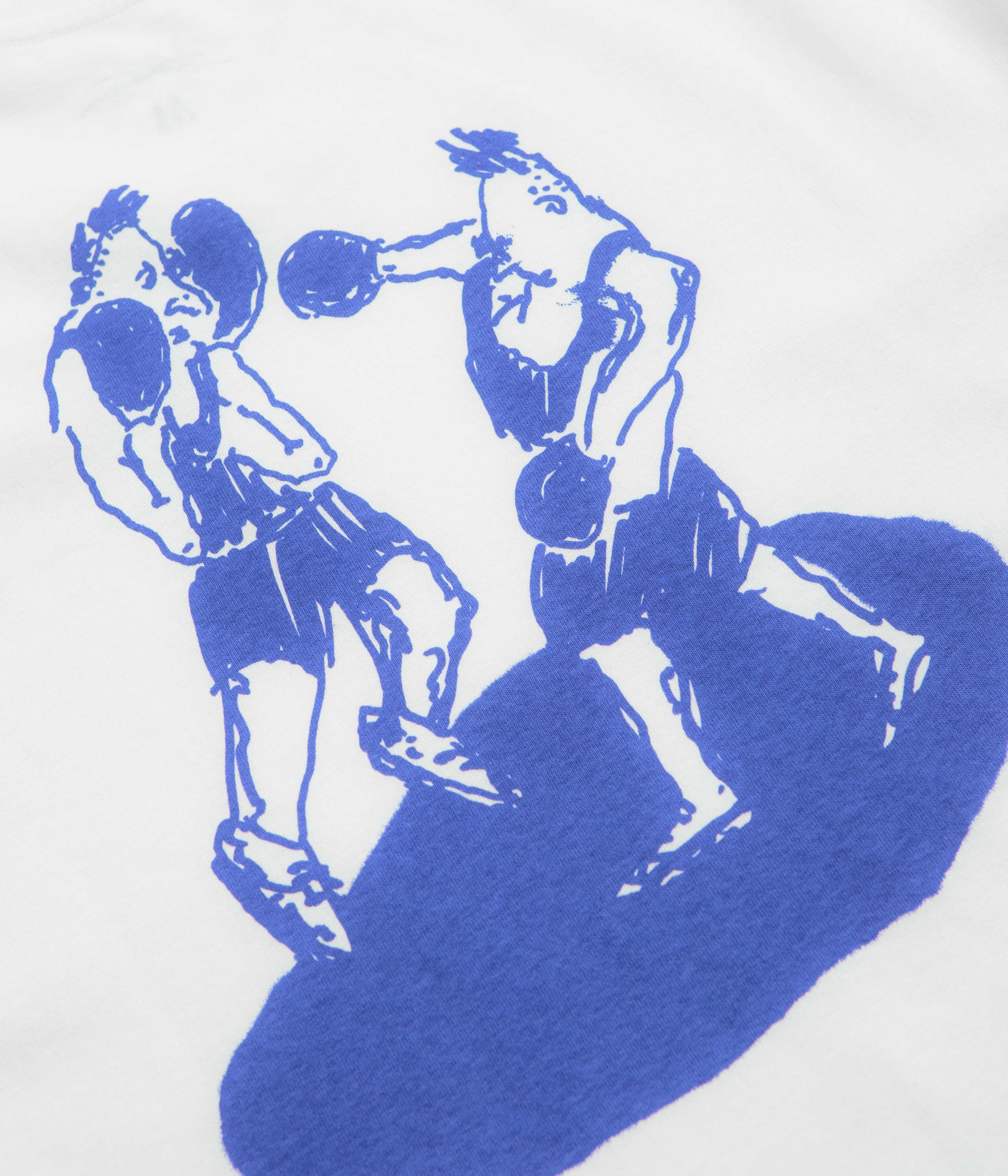 Last Resort AB x Julian Smith Boxers T-Shirt - White / Dirty Blue - Image 5