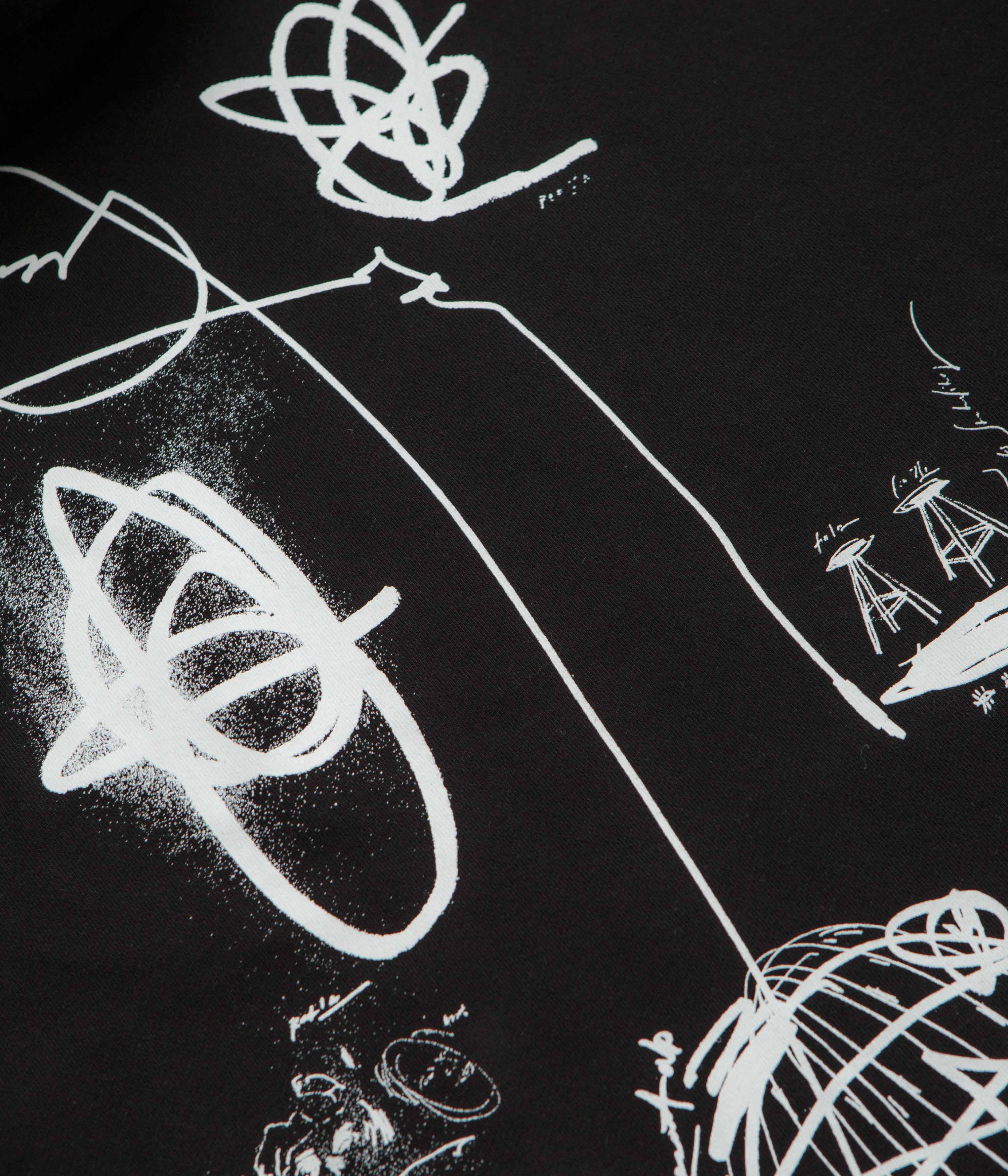 Last Resort AB x Julian Smith Expando Hoodie - Black / White - Image 7