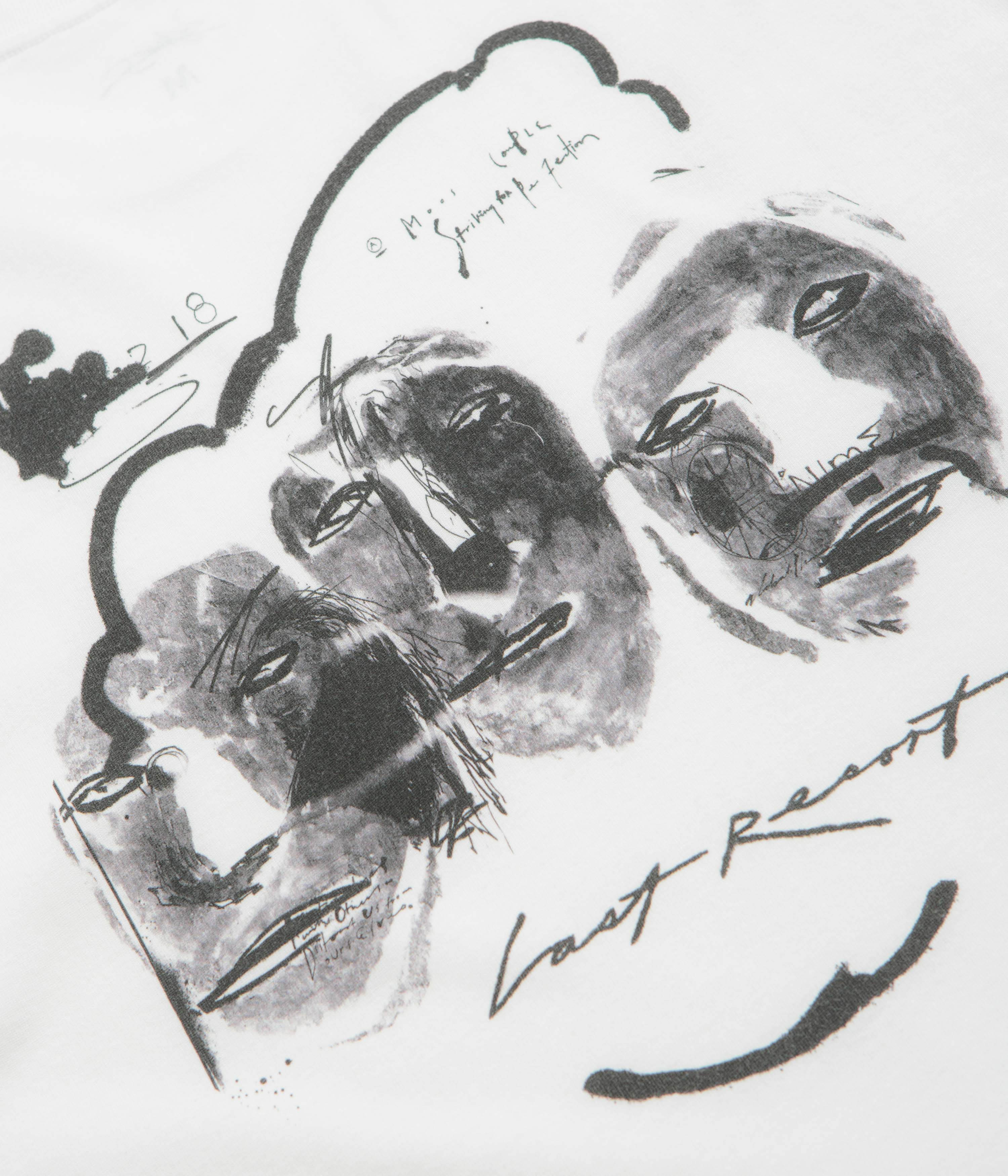 Last Resort AB x Julian Smith Heads T-Shirt - White / Black - Image 5