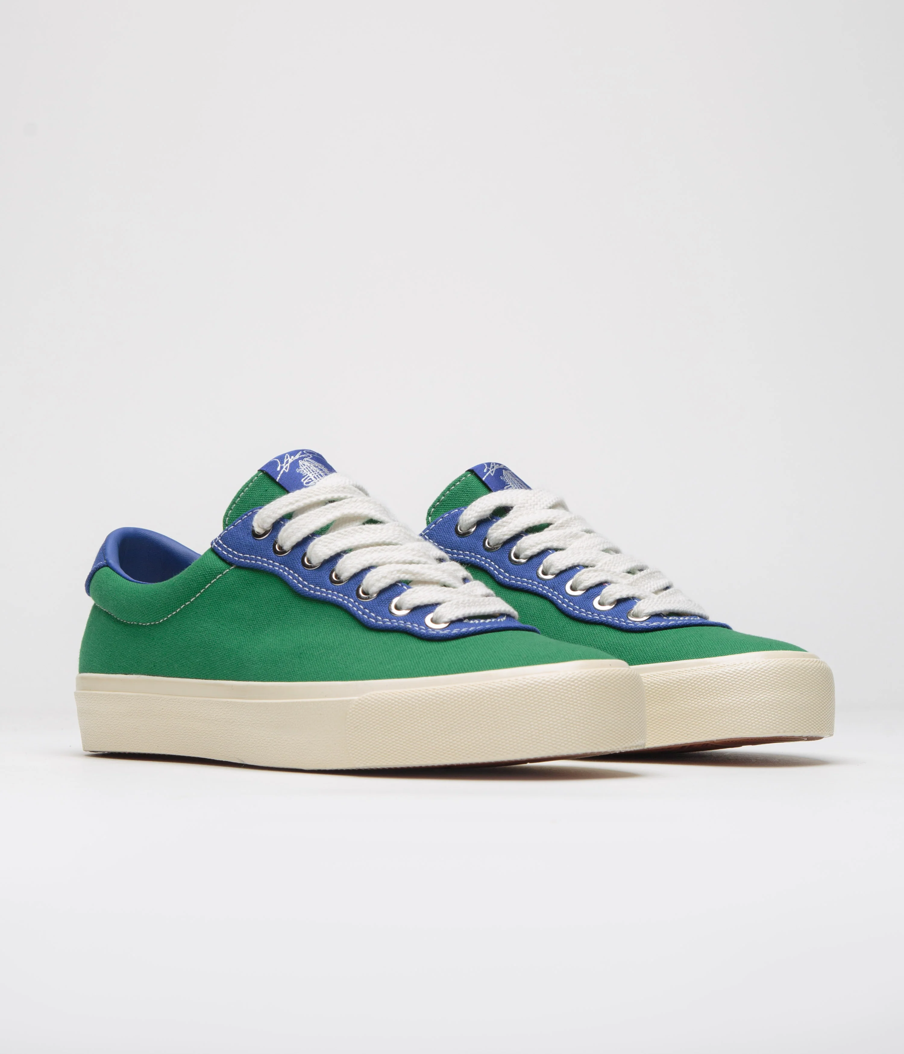 Last Resort AB x Julian Smith VM001 Canvas Shoes - Kelly Green / Klein Blue - Image 2