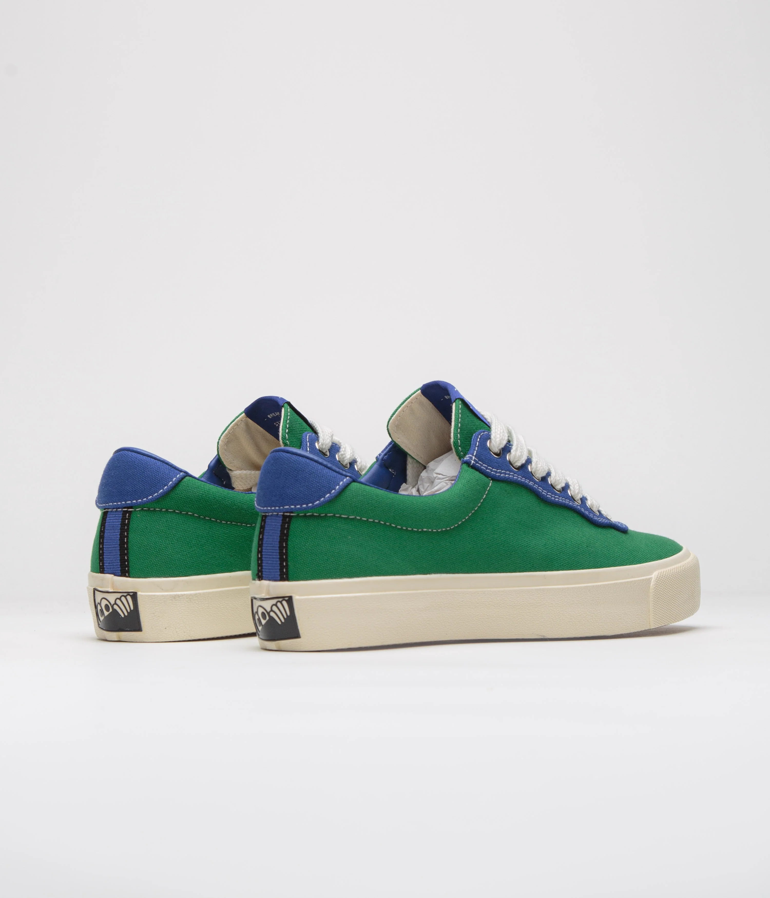Last Resort AB x Julian Smith VM001 Canvas Shoes - Kelly Green / Klein Blue - Image 4